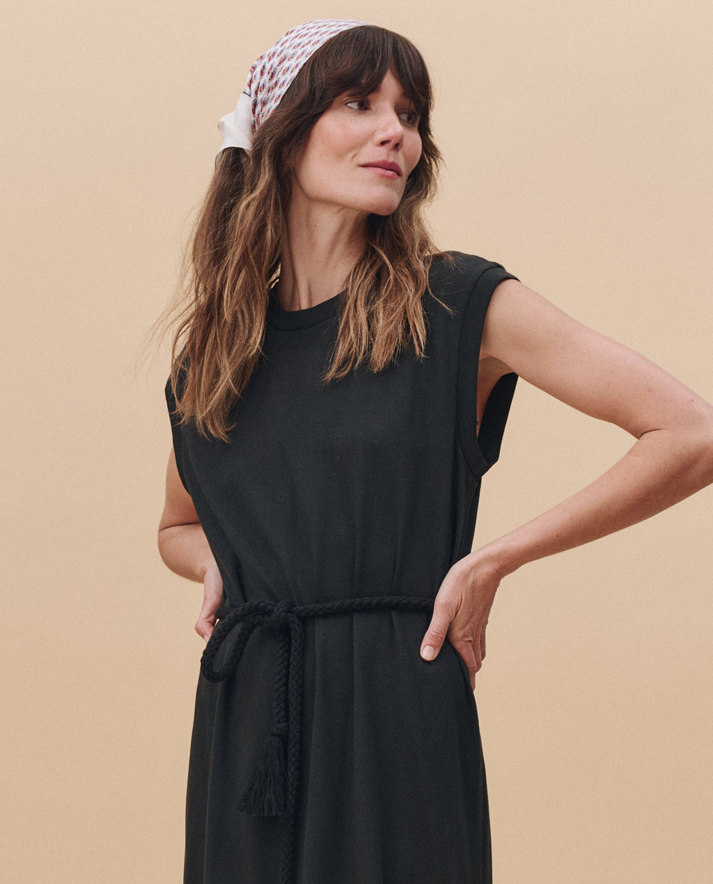 The Square Tee Dress. -- Almost Black