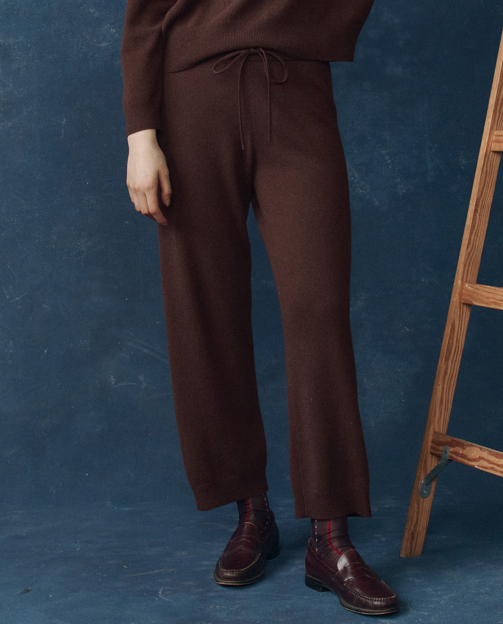 The Cashmere Lantern Pant. -- Chocolate