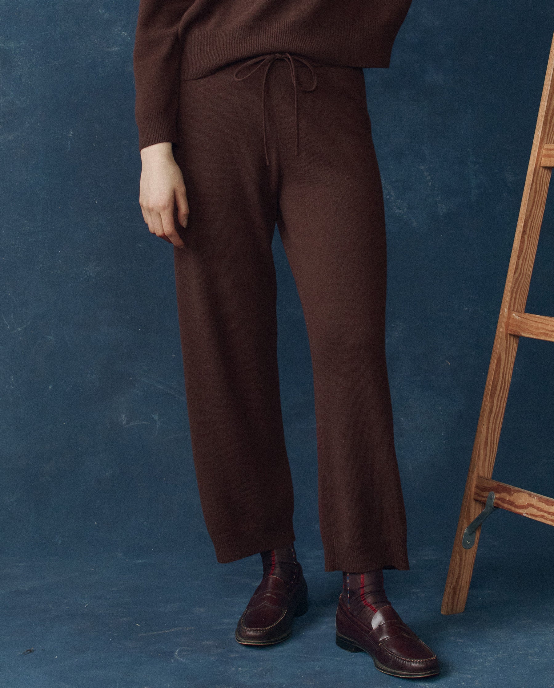 The Cashmere Lantern Pant. -- Chocolate