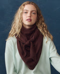 The Cashmere Kerchief Scarf. -- Chocolate