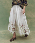 The Super Bloom Eyelet Skirt. -- White