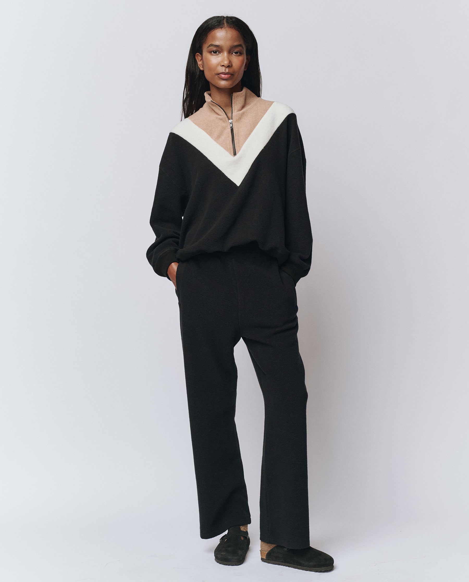 The Plush Victory Sweatpant. -- Almost Black