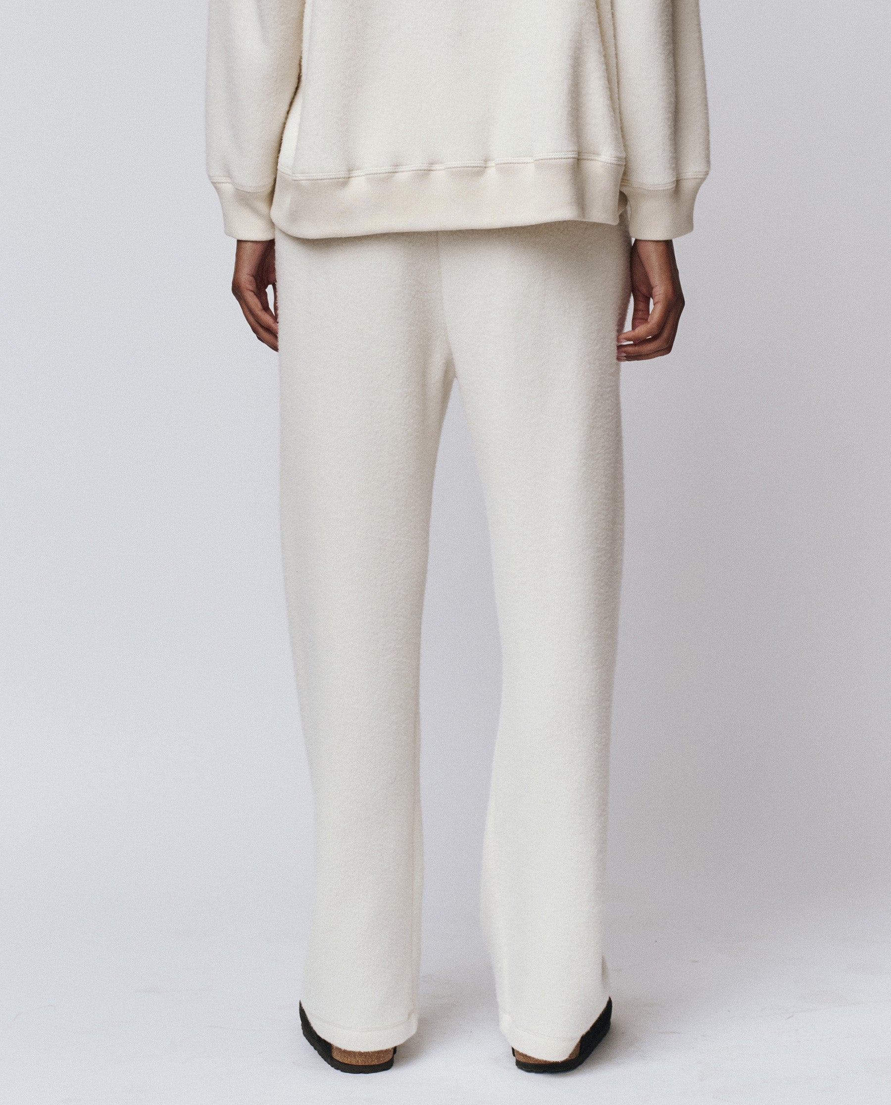 The Plush Victory Sweatpant. -- Washed White