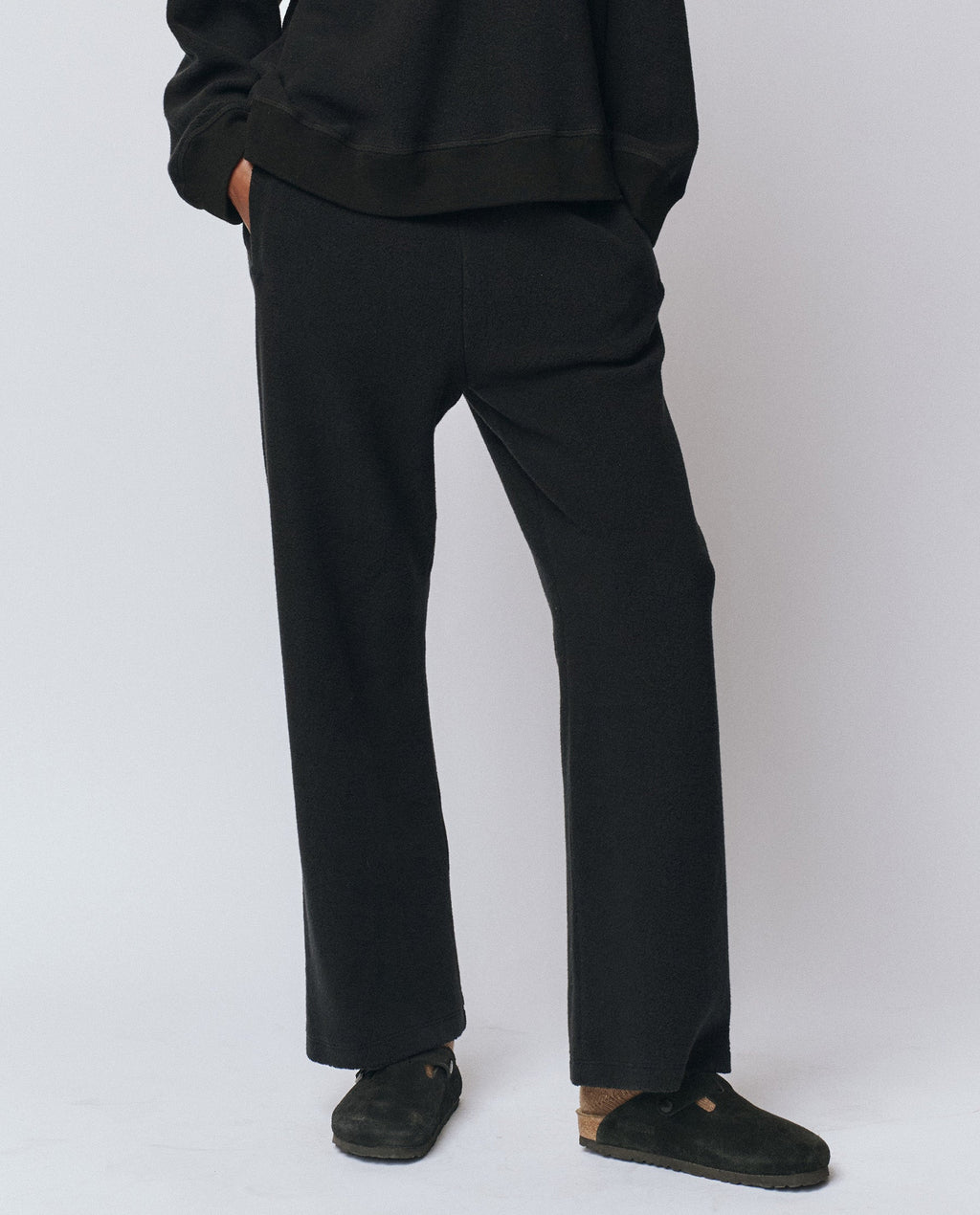 The Plush Victory Sweatpant. -- Almost Black