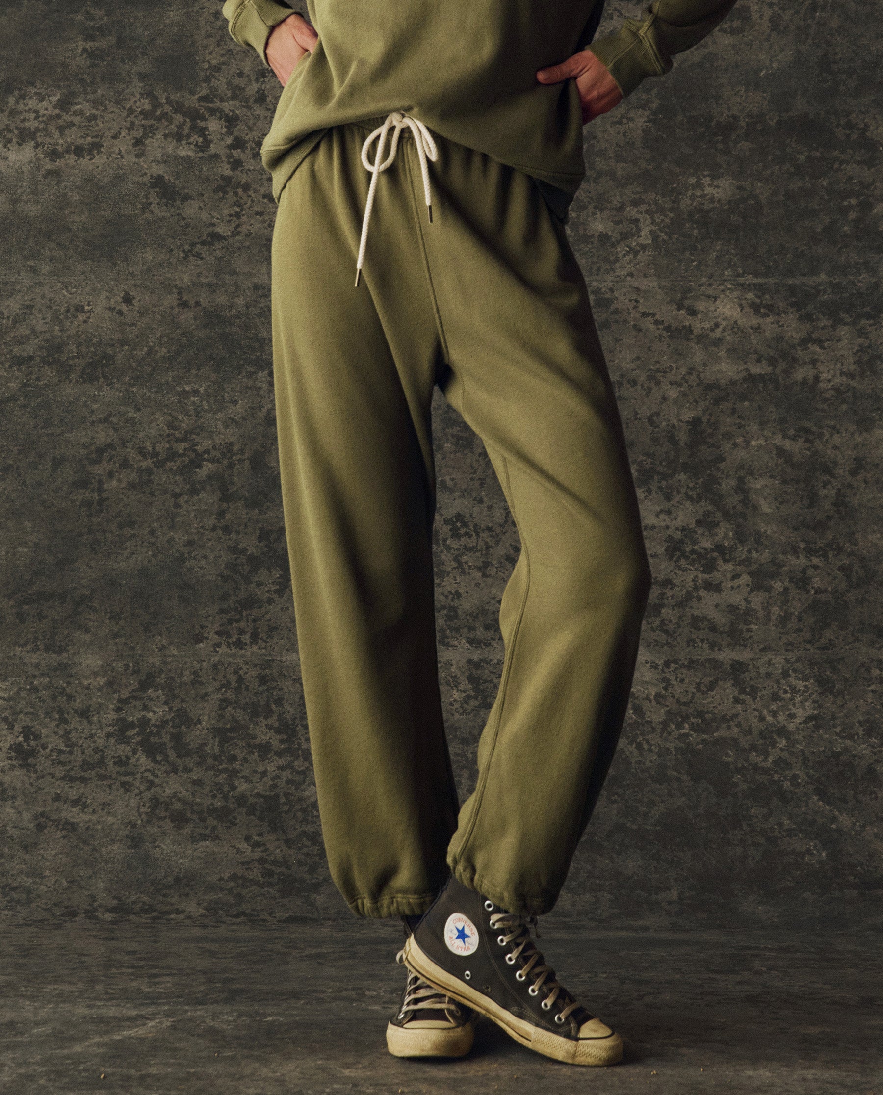 The Fleece Sport Sweatpant. Solid -- Army