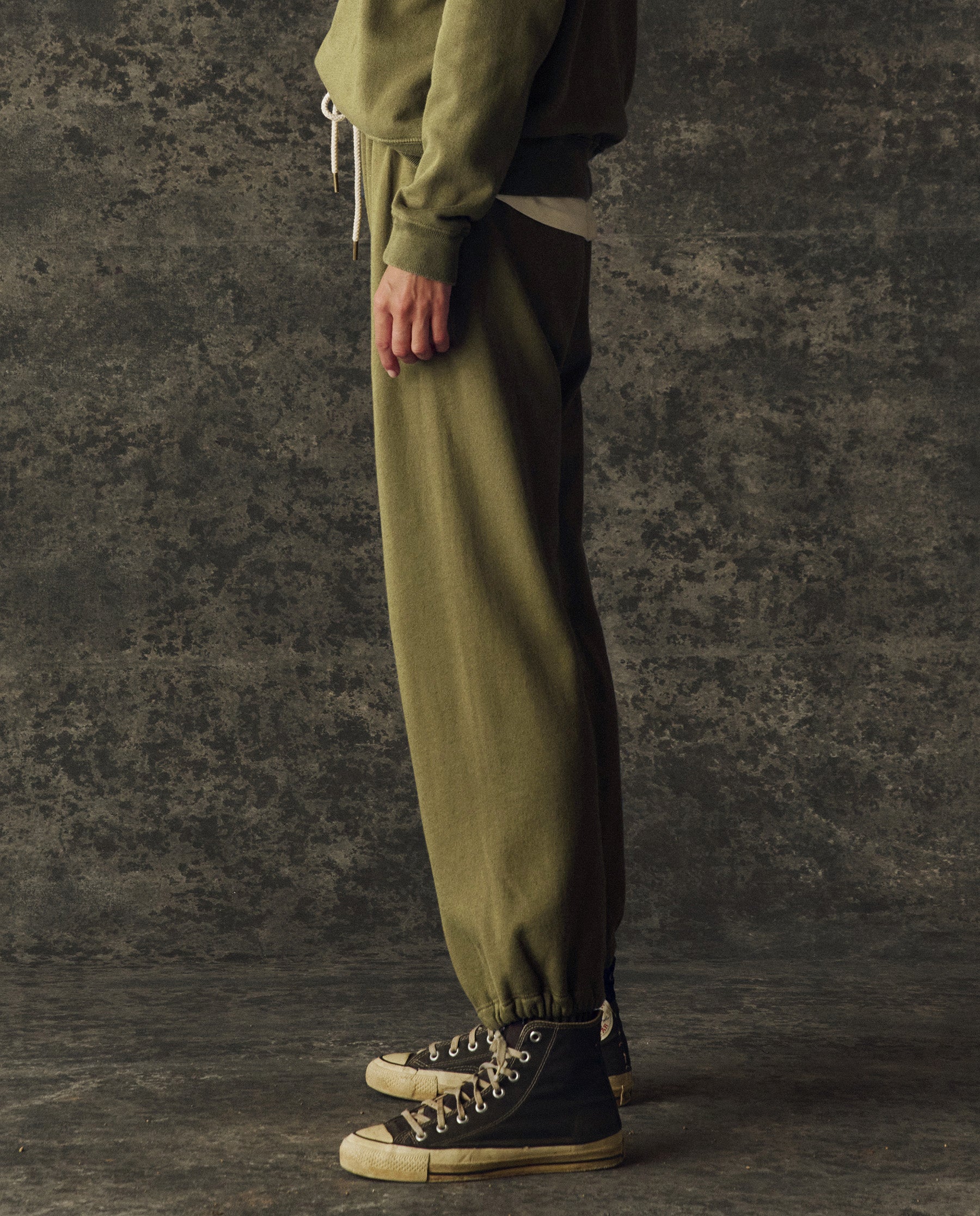 The Fleece Sport Sweatpant. Solid -- Army