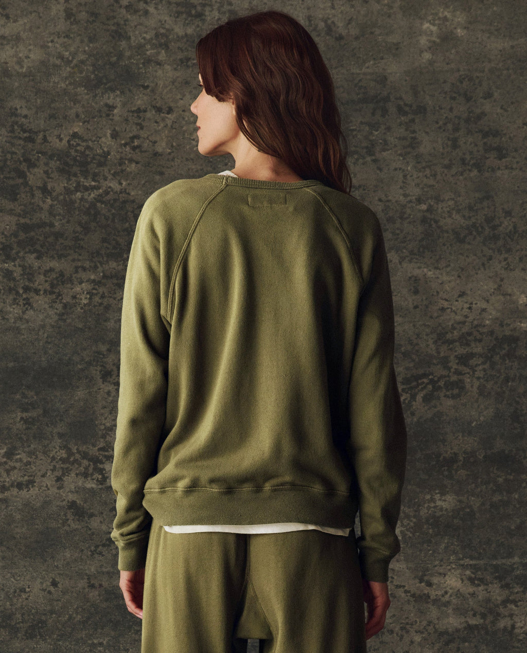 The Fleece Rookie Sweatshirt. Solid -- Army