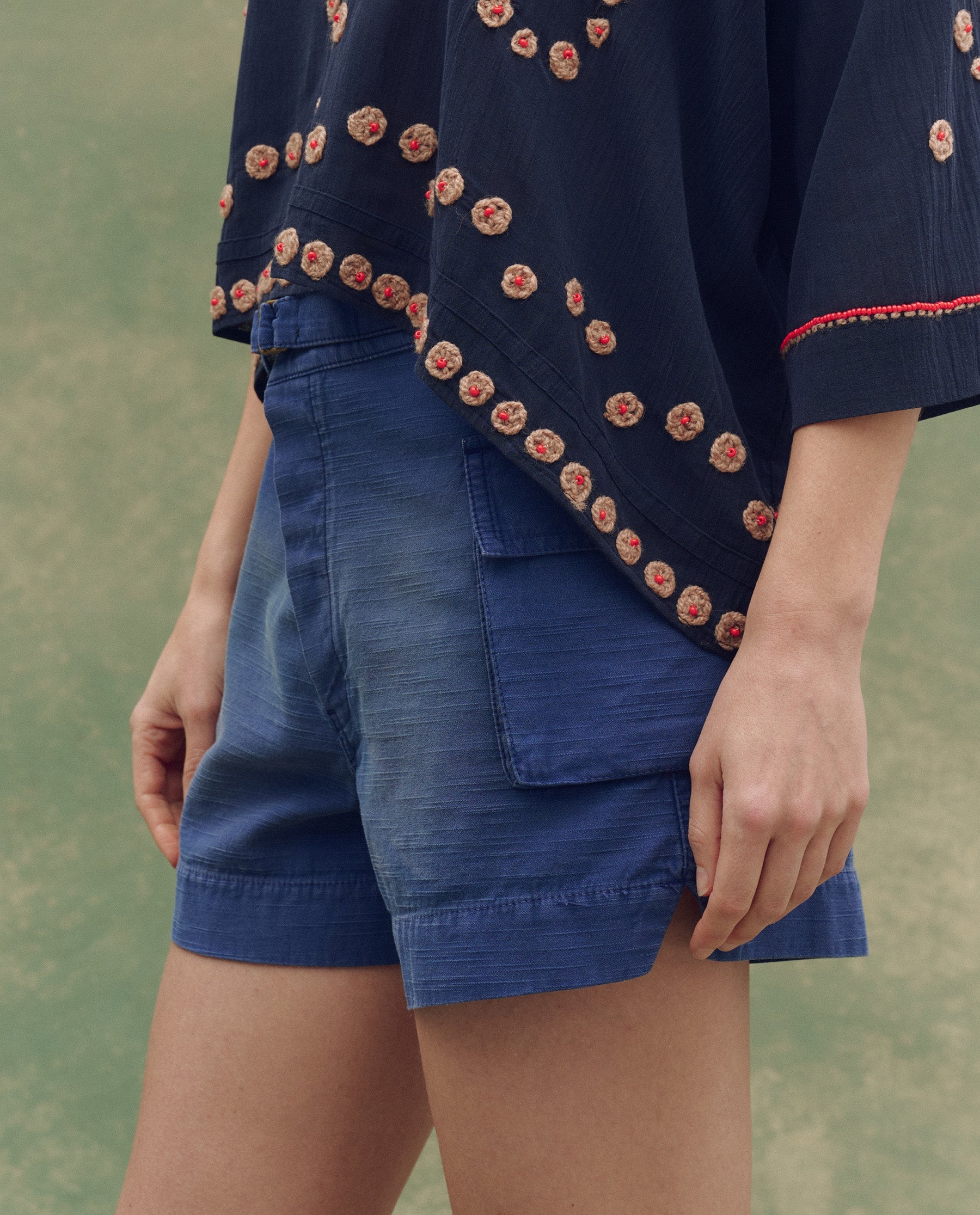 The Cargo Fatigue Short. -- Vintage Blue