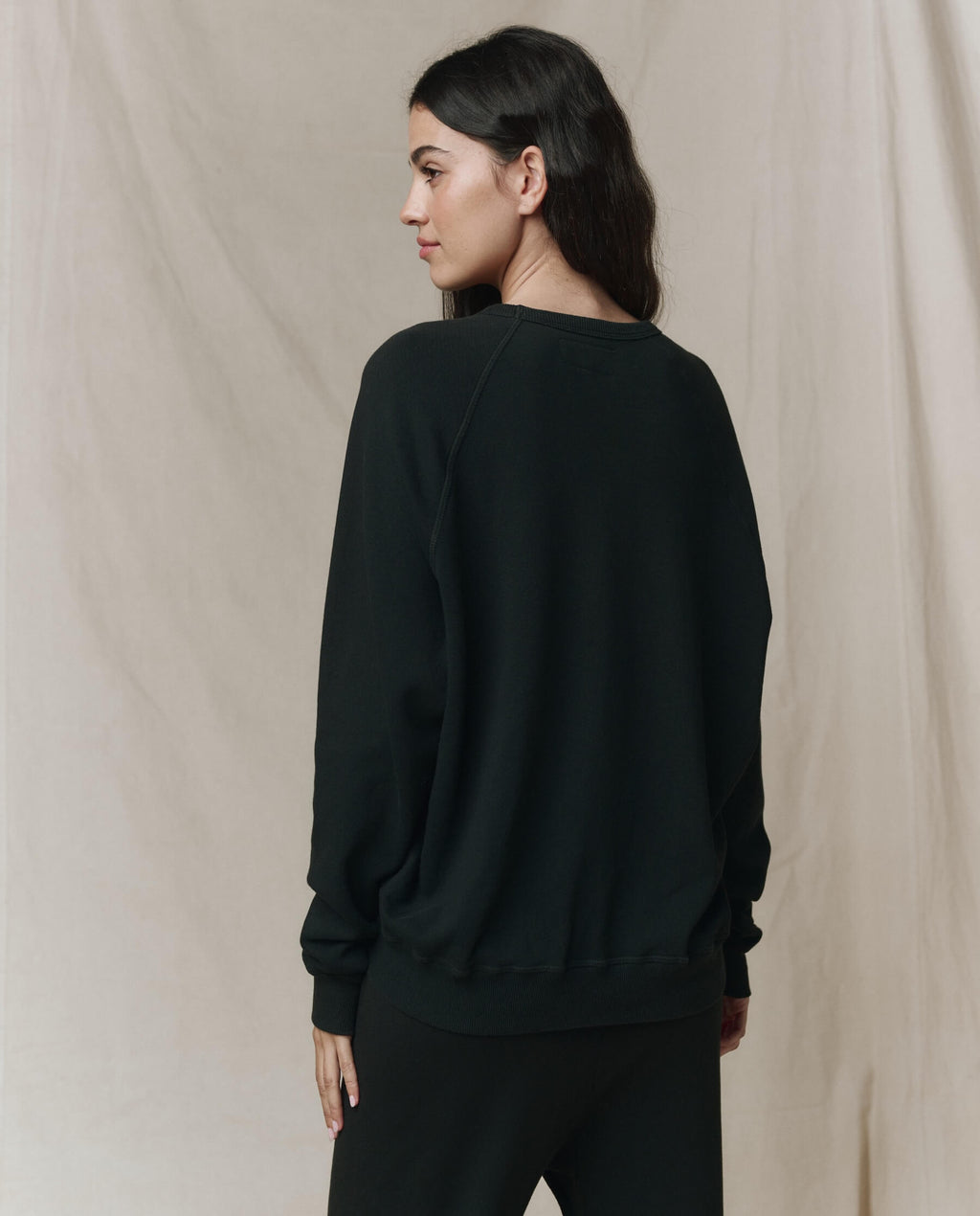 The College Sweatshirt. Solid -- Almost Black