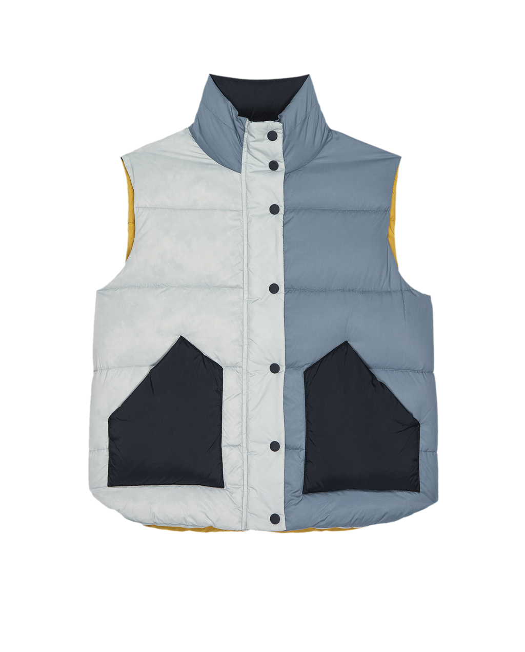 The Polar Vest. -- Navy Colorblock