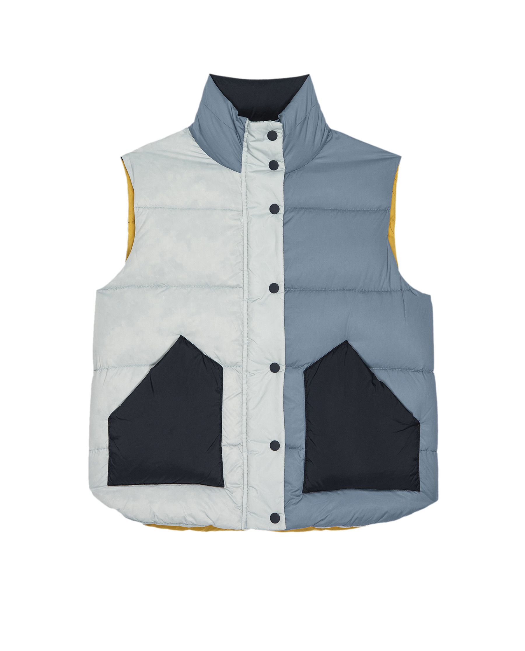 The Polar Vest. -- Navy Colorblock
