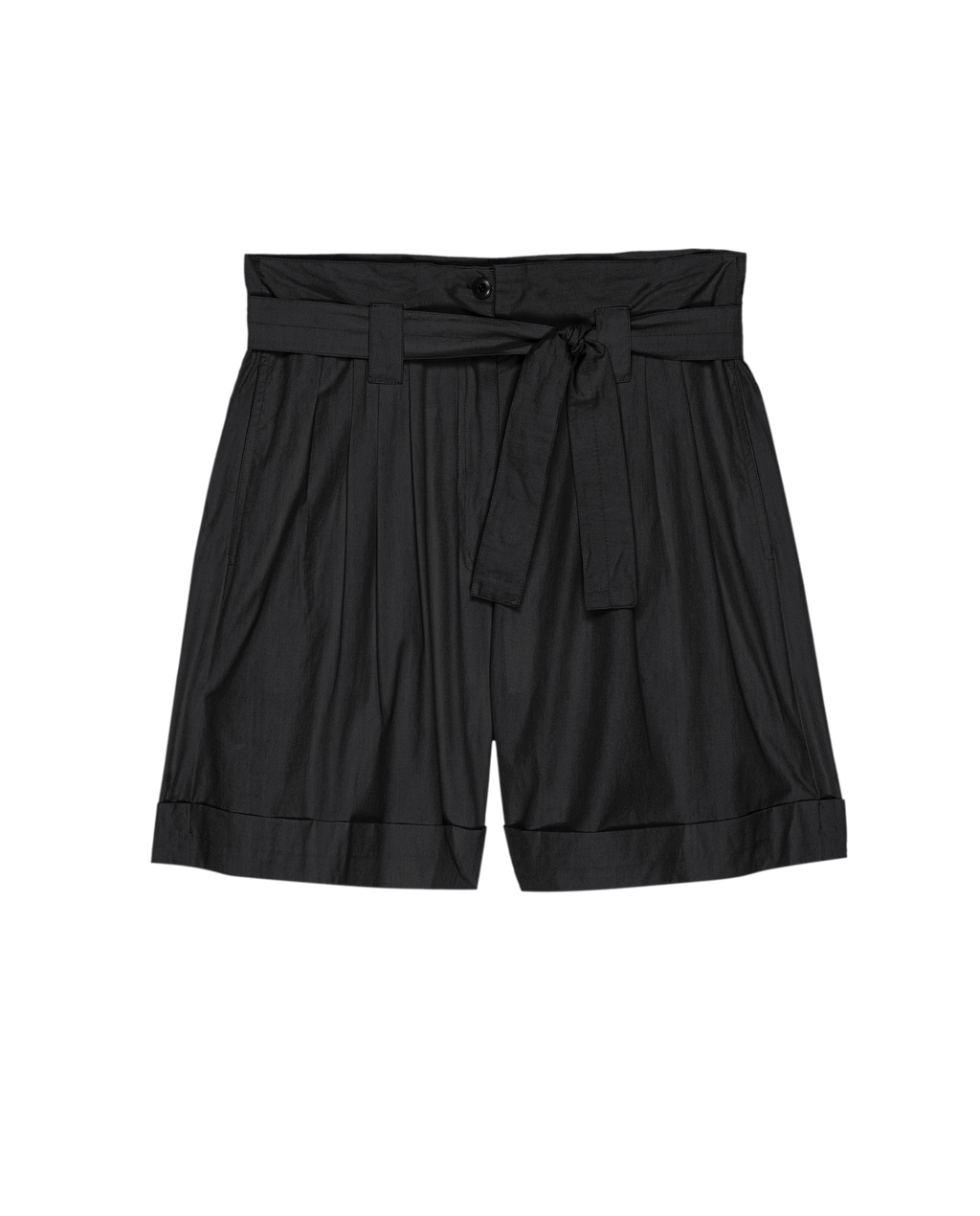 The Pleated Trouser Short. -- Black