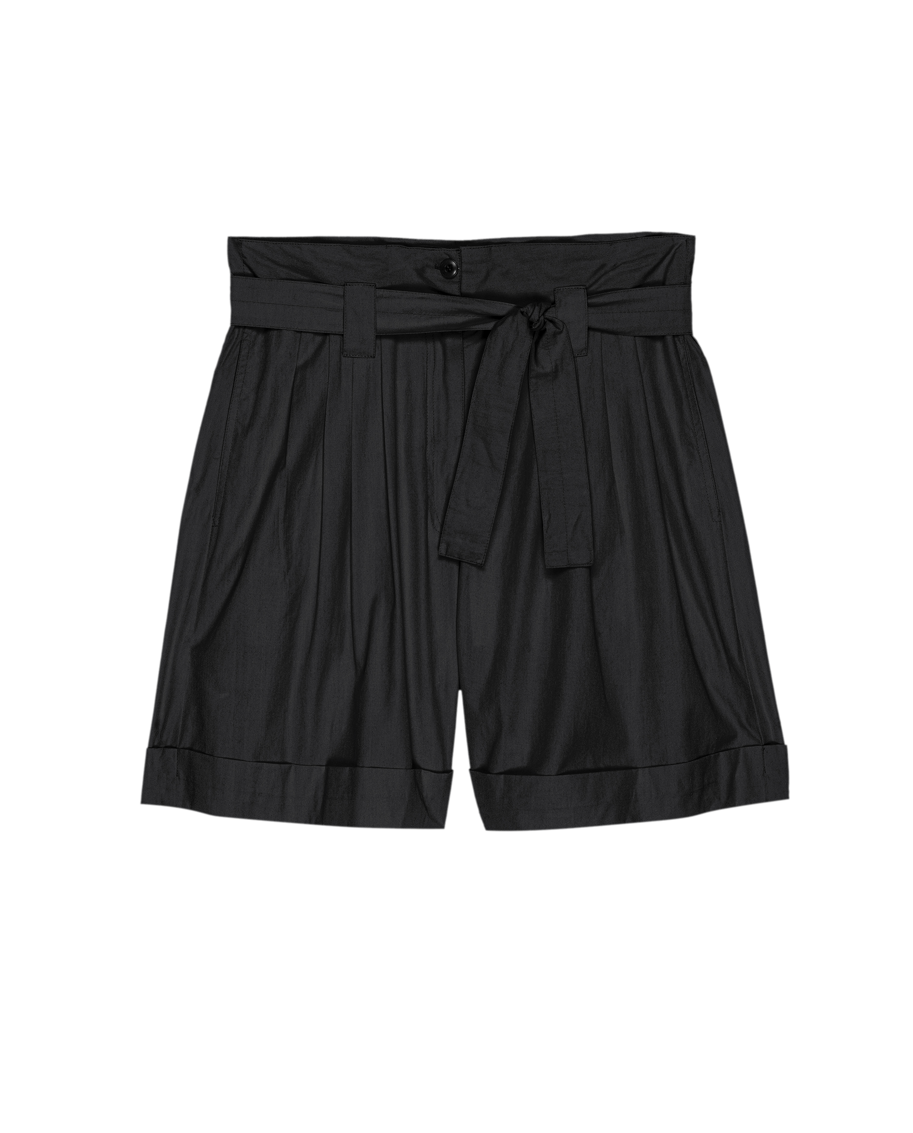 The Pleated Trouser Short. -- Black