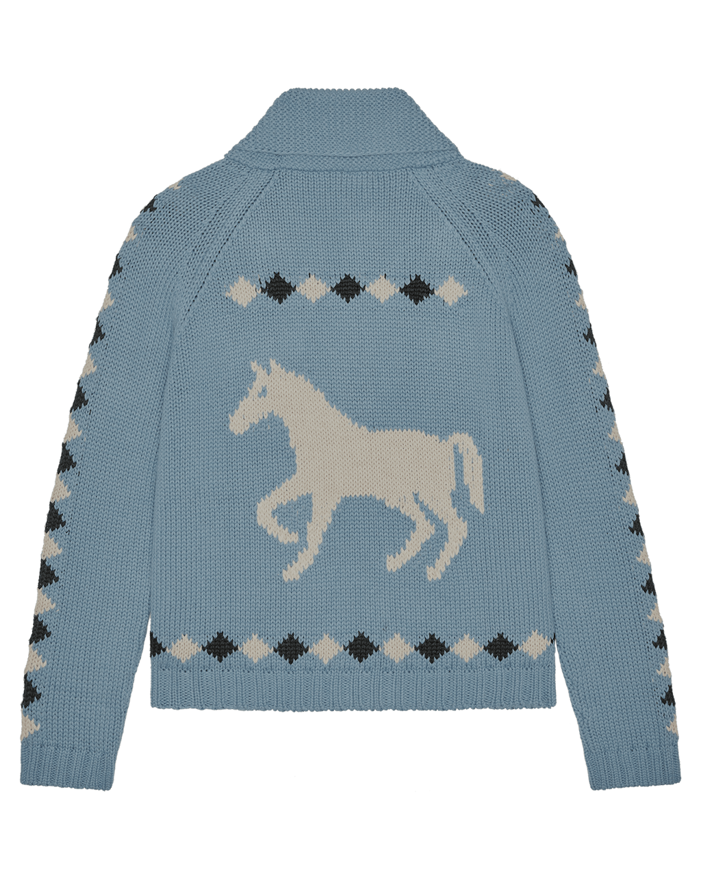 The Stable Lodge Cardigan. -- Blue Bell