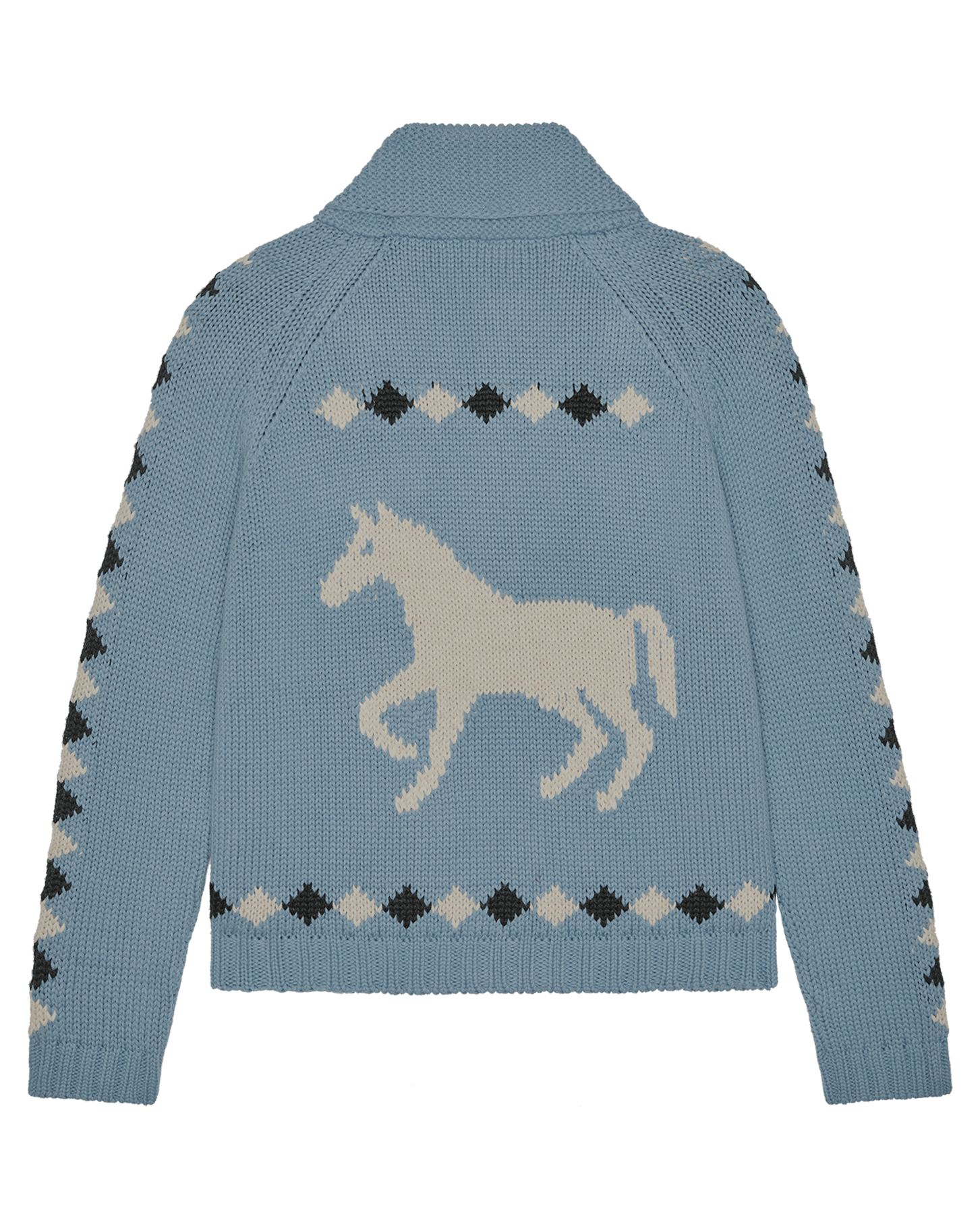 The Stable Lodge Cardigan. -- Blue Bell