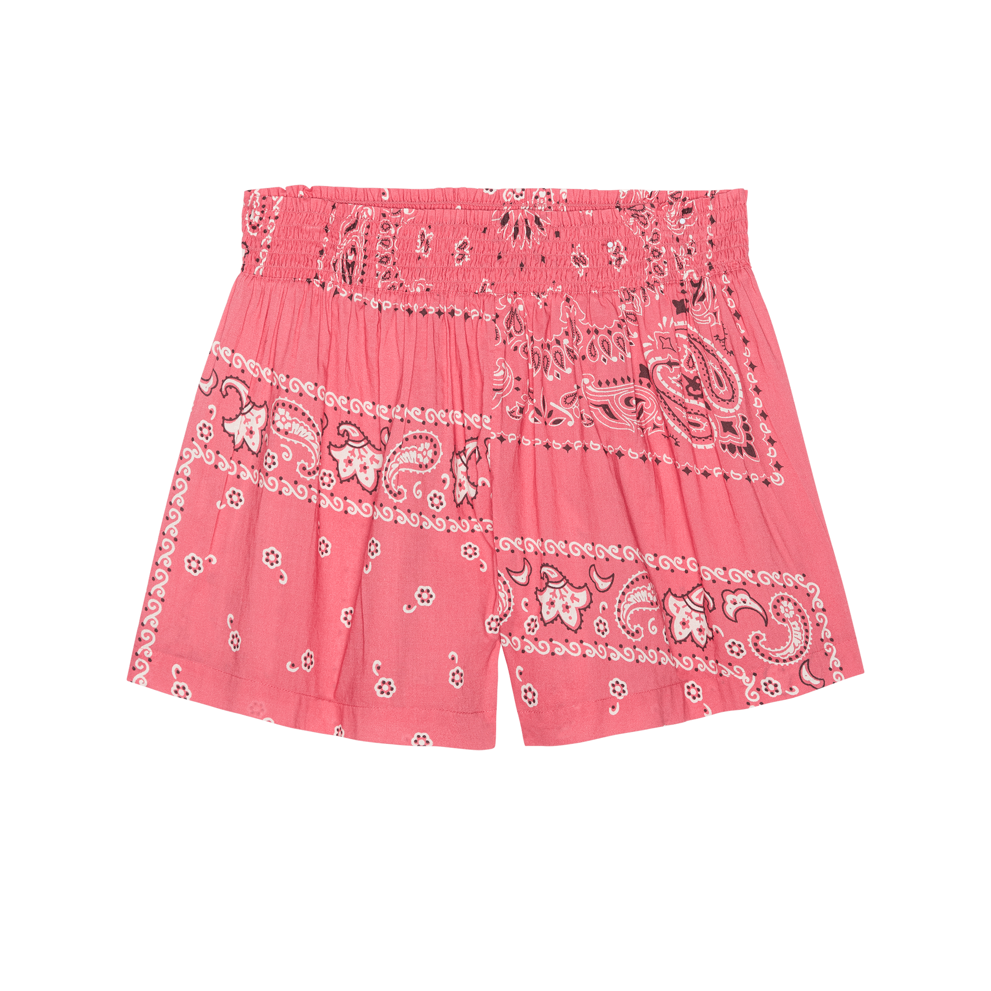 The Smocked Sleep Short. -- Pink Bandana Patchwork
