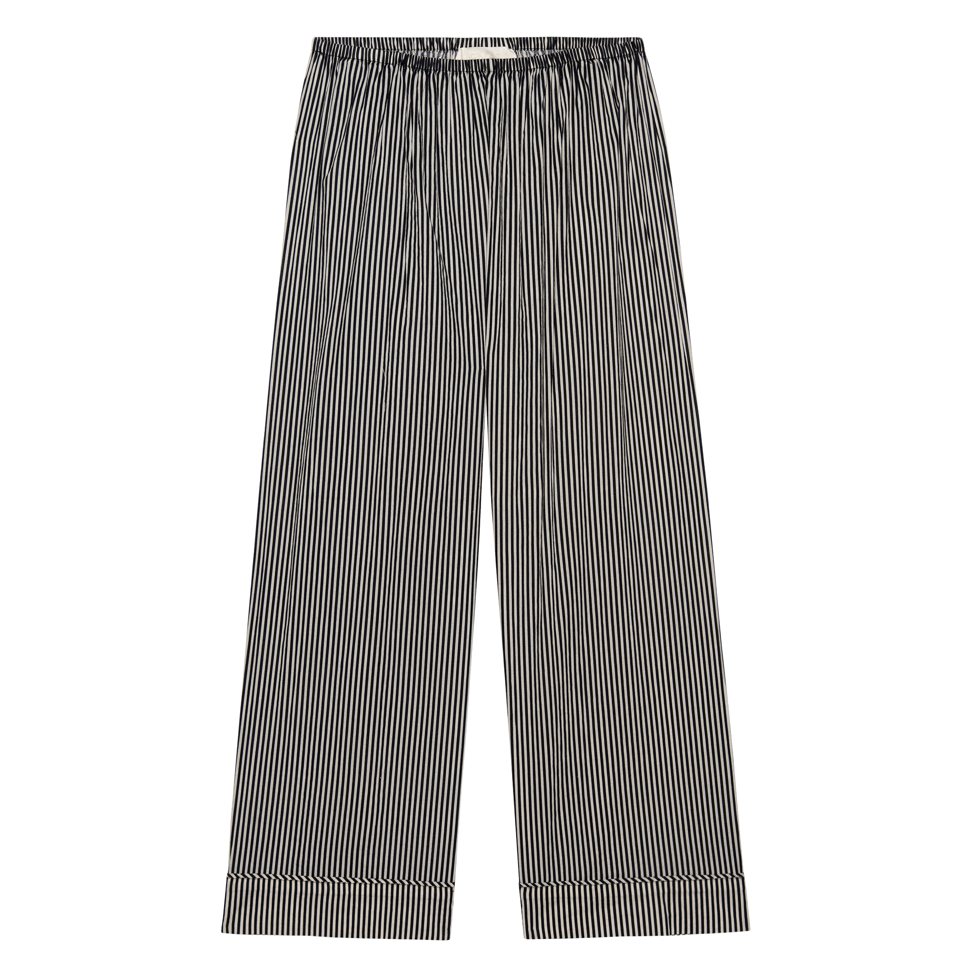 The Easy Sleep Pant. -- Black and Cream Crew Stripe