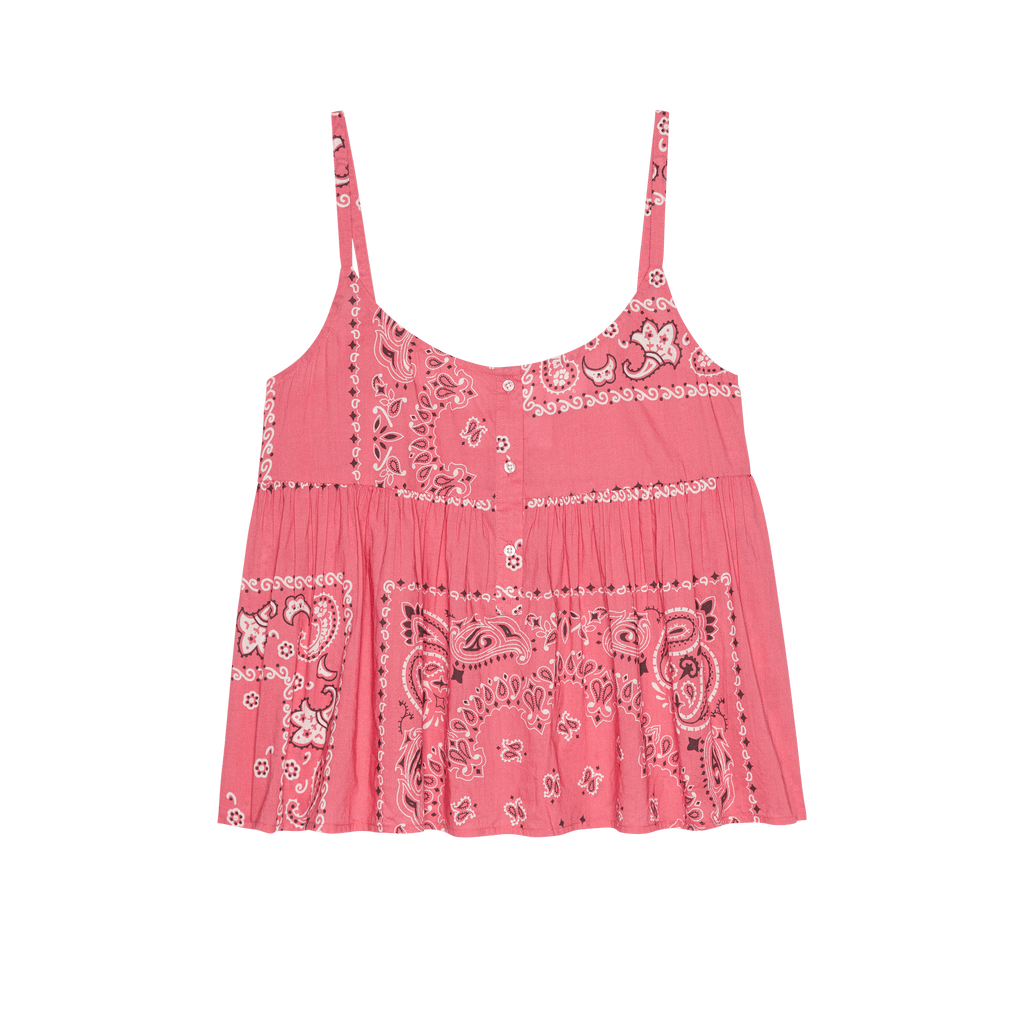 The Nighttime Cami. -- Pink Bandana Patchwork