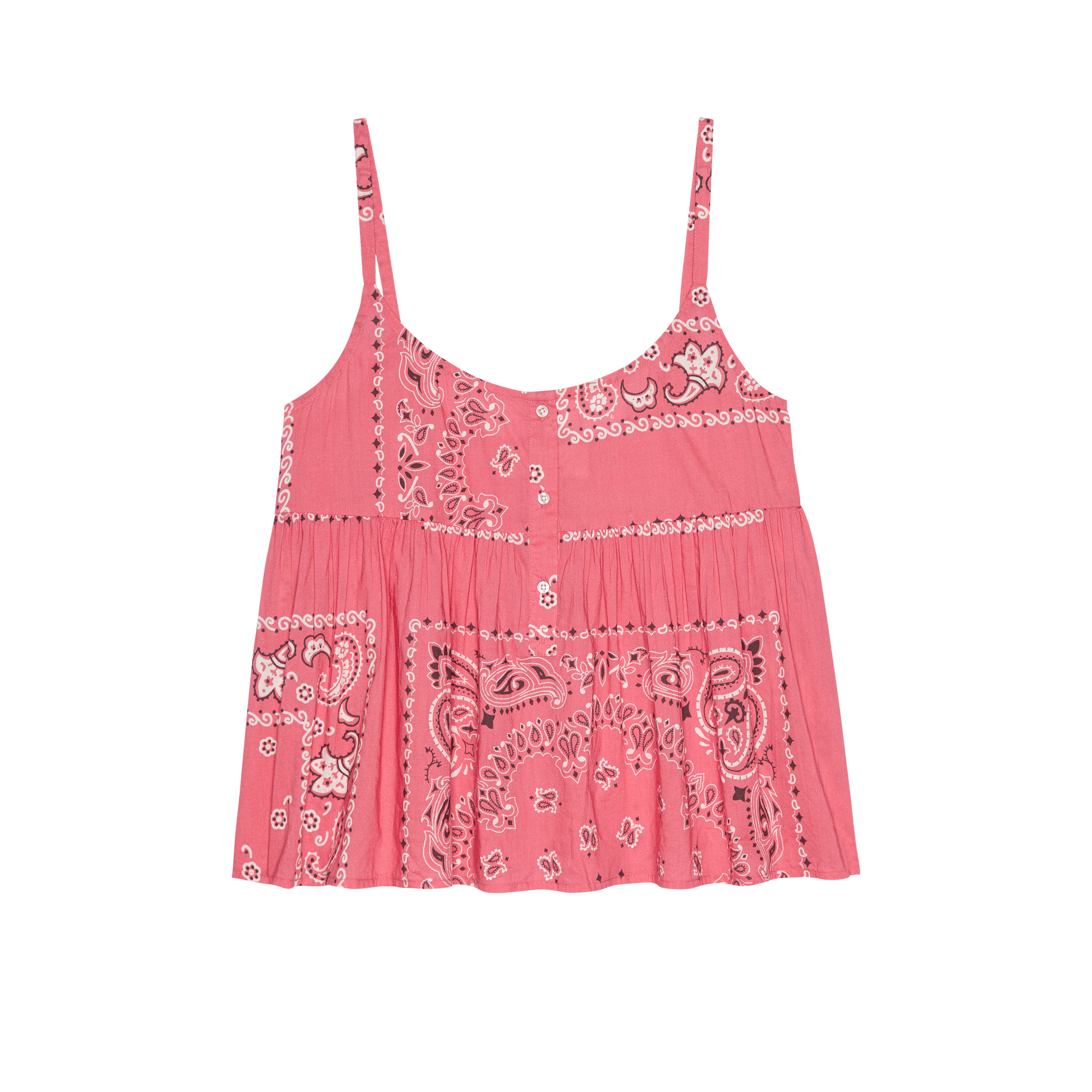 The Nighttime Cami. -- Pink Bandana Patchwork