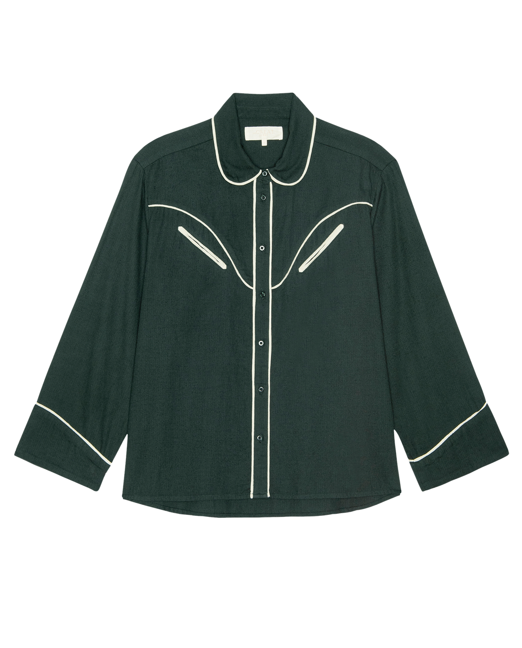 The Flannel Western Pajama Shirt. -- Pine and Cream