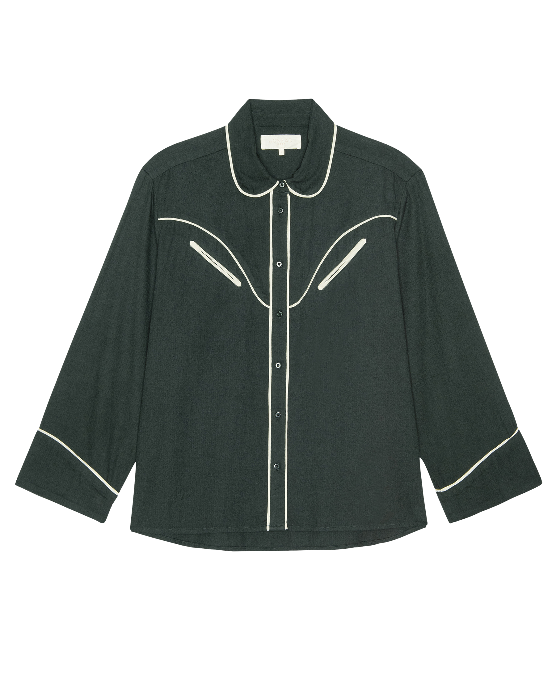 The Flannel Western Pajama Shirt. -- Pine and Cream