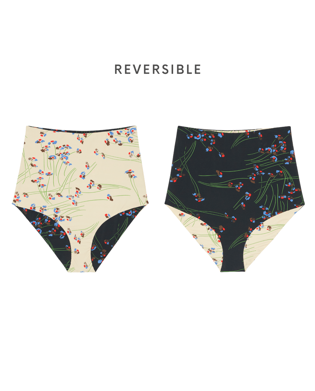 The Reversible High Rise Covered Brief. -- Windblown Bouquet