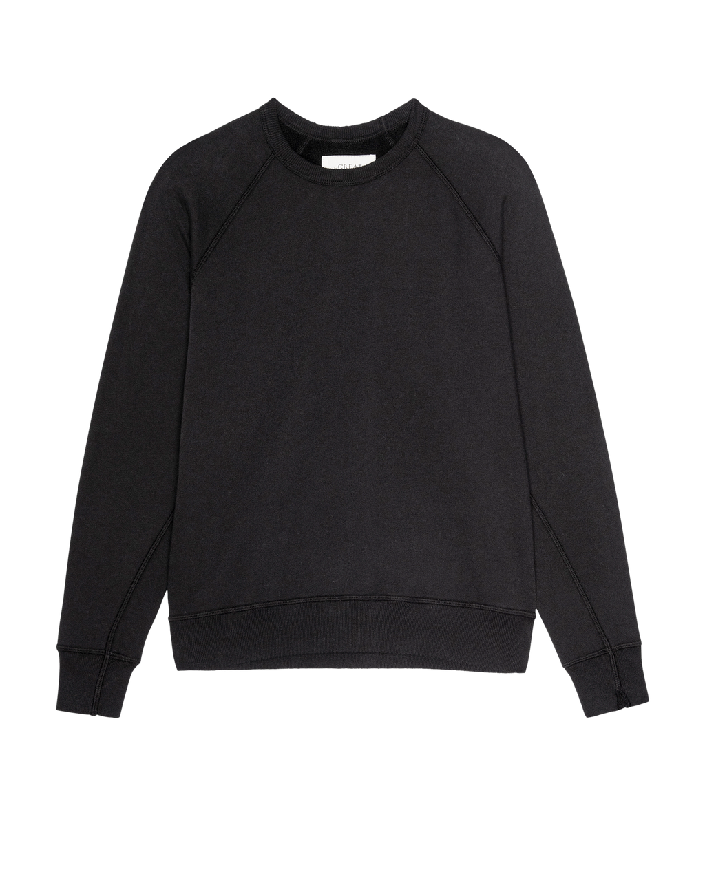 The Fleece College Sweatshirt. Solid -- Almost Black