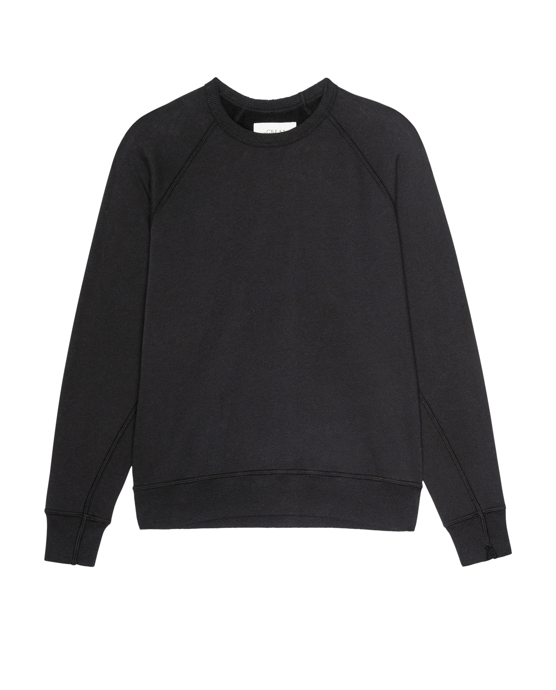 The Fleece College Sweatshirt. Solid -- Almost Black