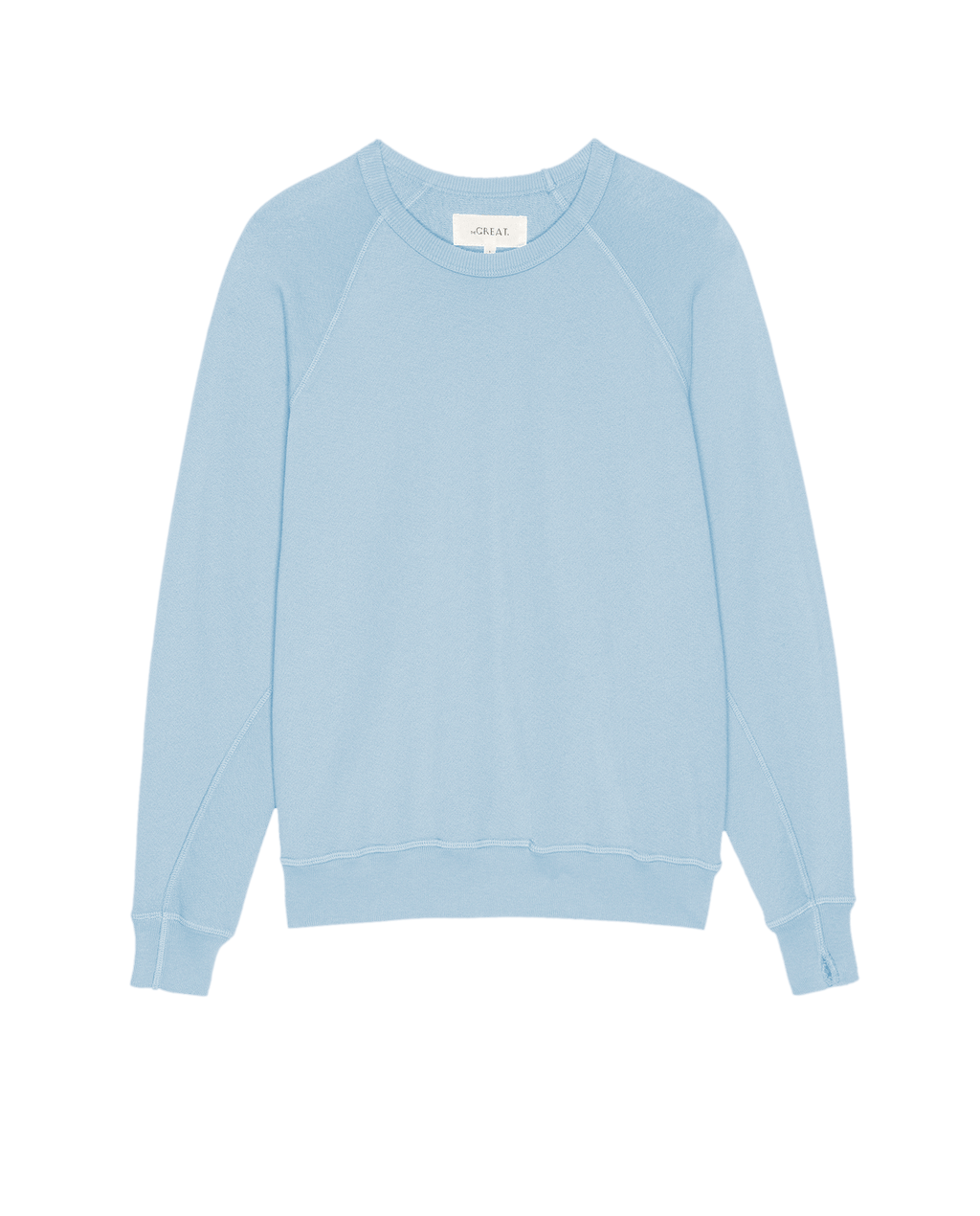 The College Sweatshirt. Solid -- Vista Blue