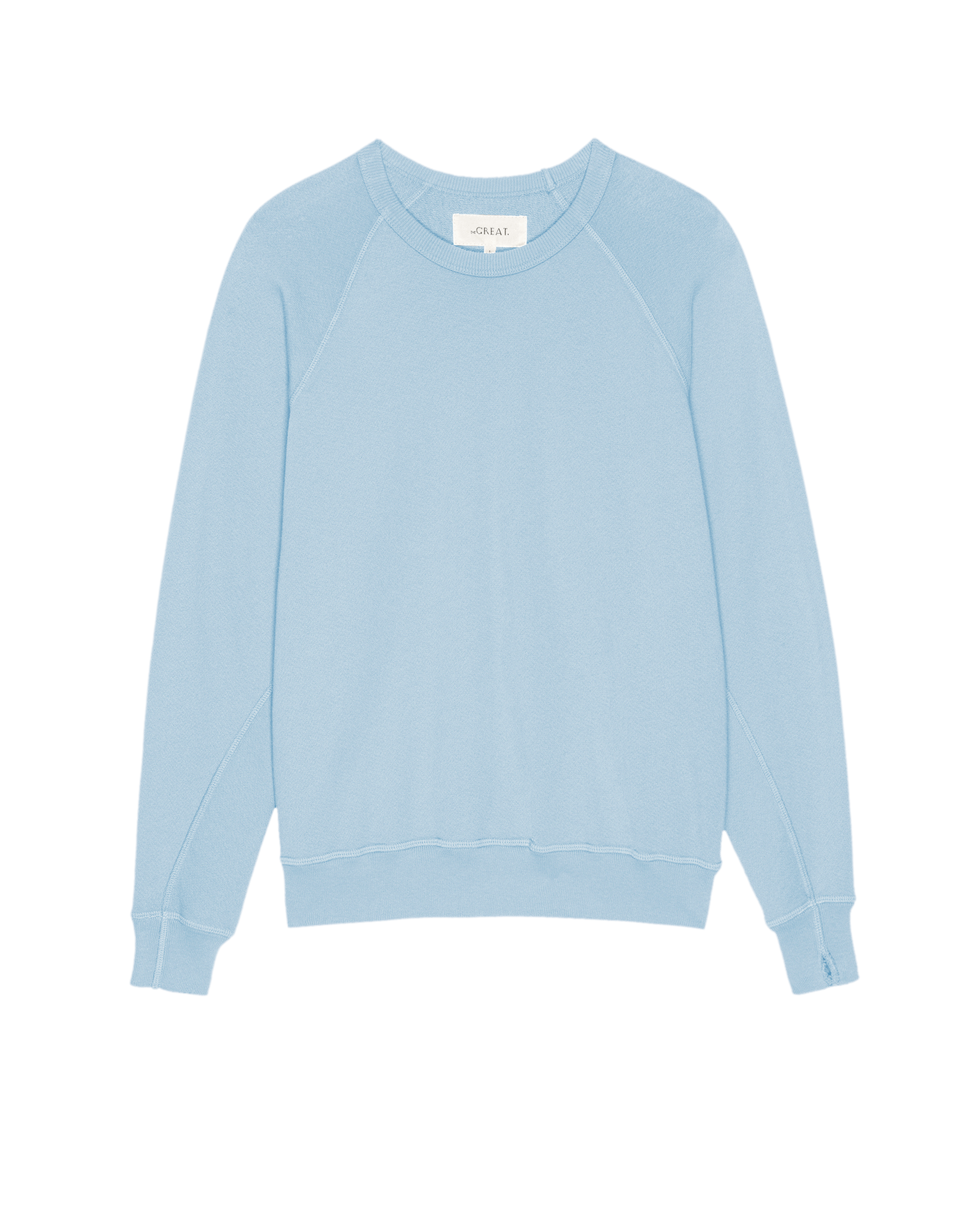 The College Sweatshirt. Solid -- Vista Blue