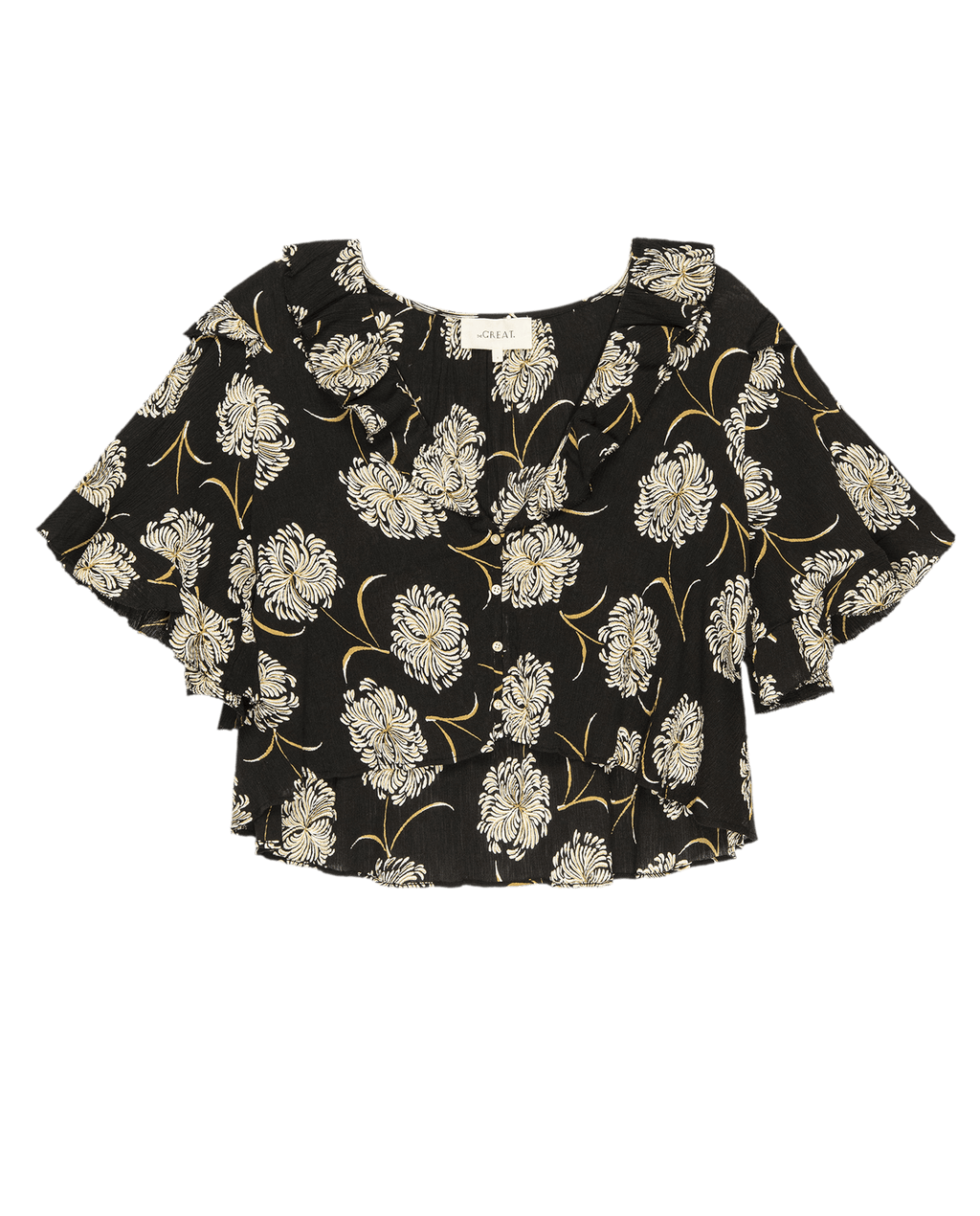 The Bower Top. -- Black Dancing Floral