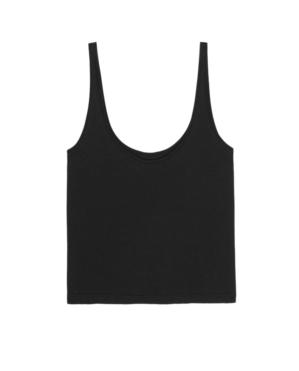 The Scoop Neck Tank. Solid -- Almost Black