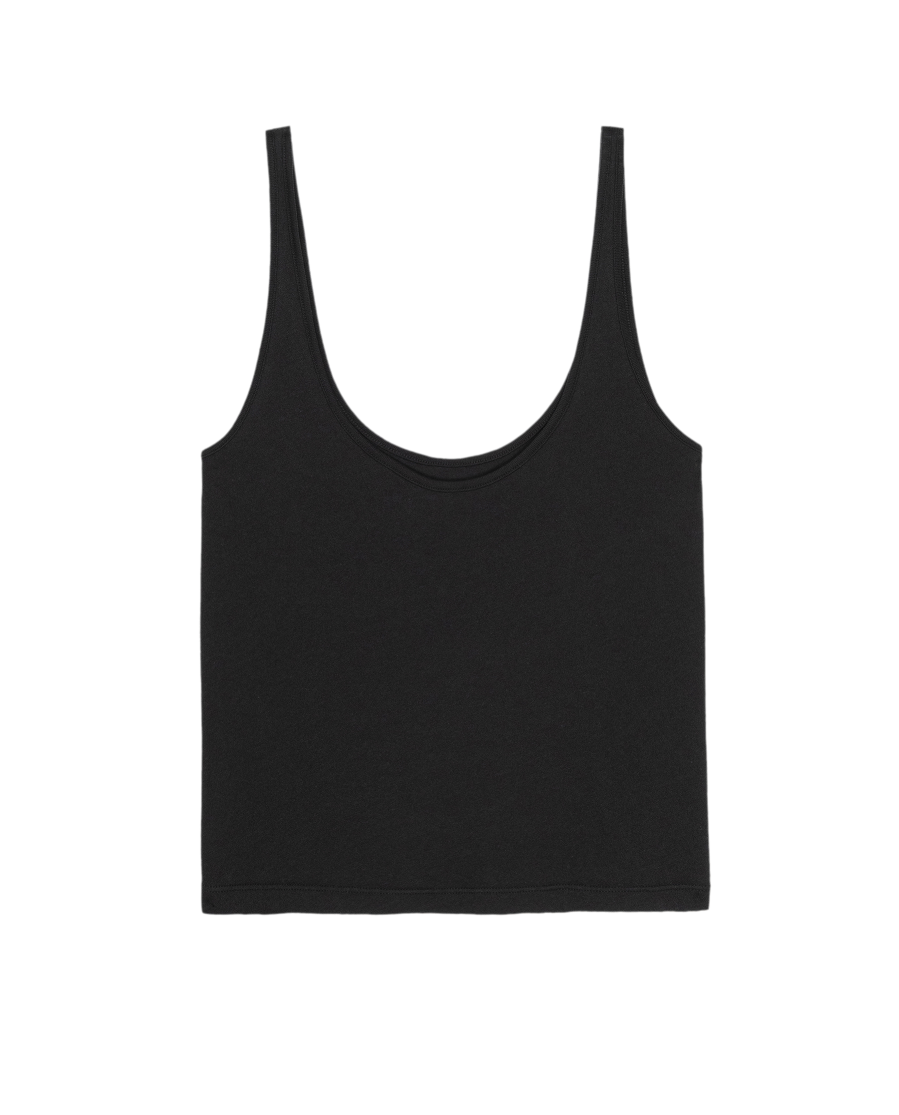 The Scoop Neck Tank. Solid -- Almost Black