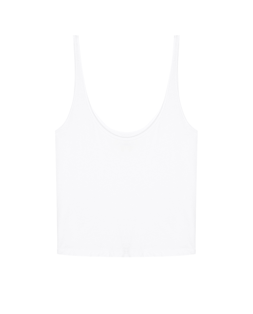 The Scoop Neck Tank. -- True White