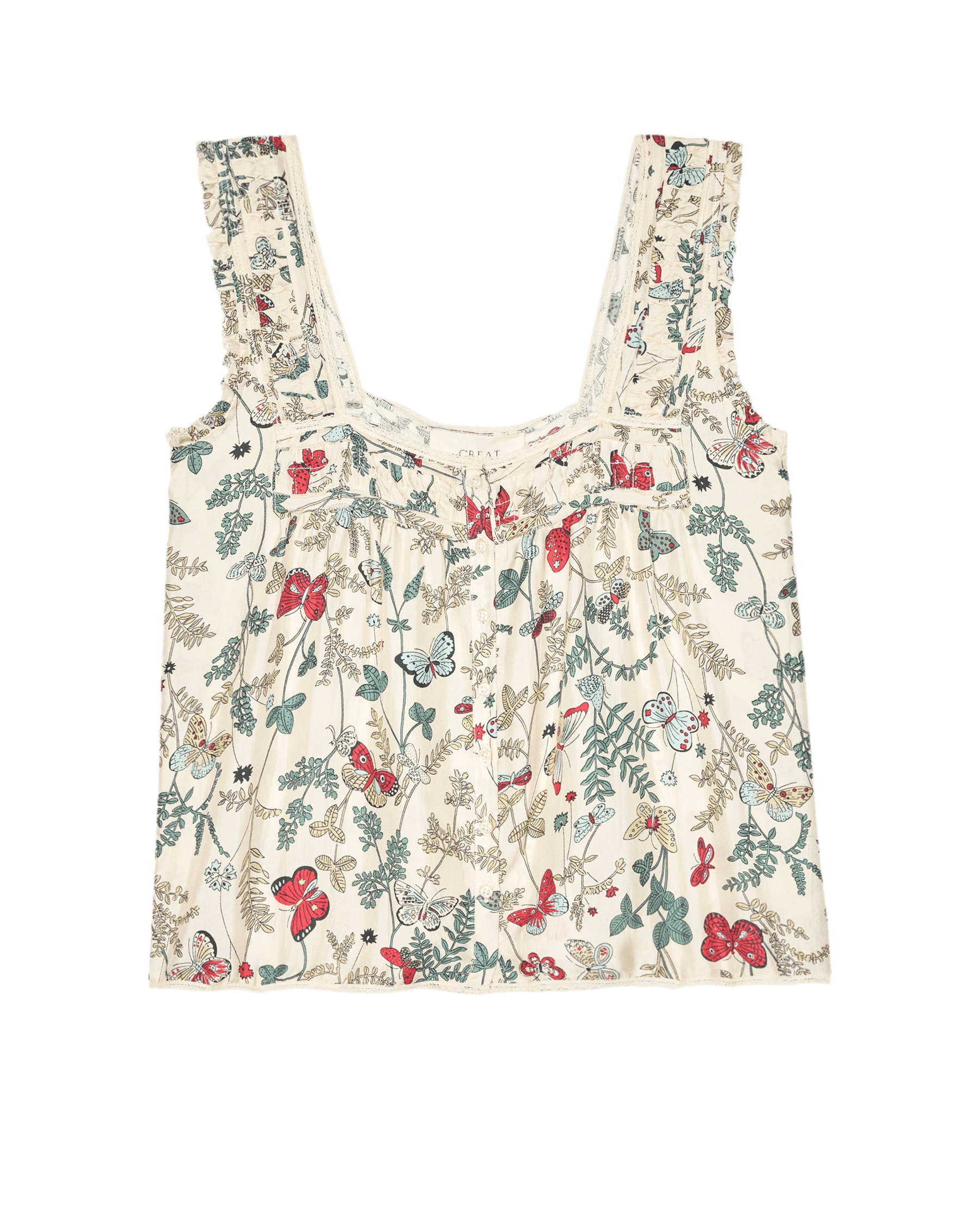 The Victorian Pleat Tank. -- Floating Butterfly