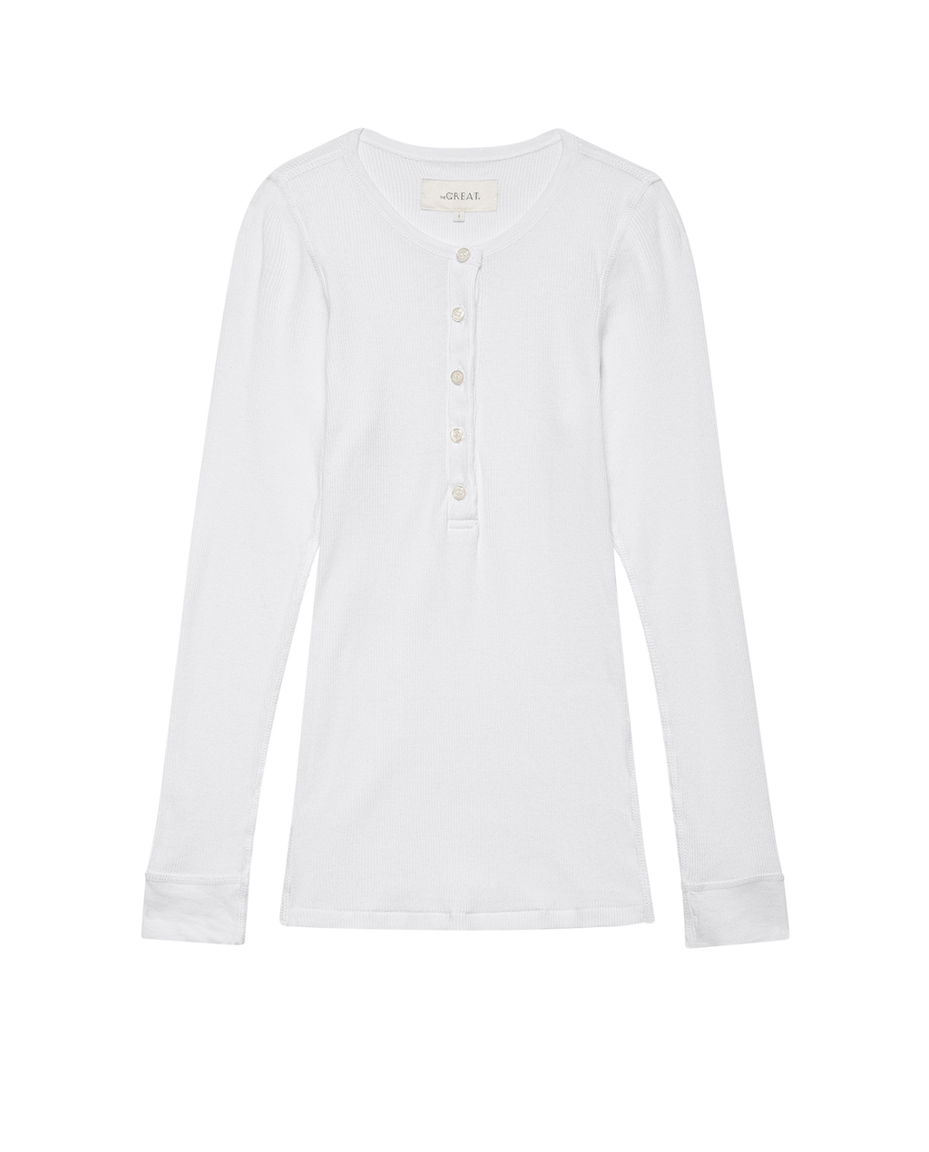 The Baby Rib Henley. -- True White