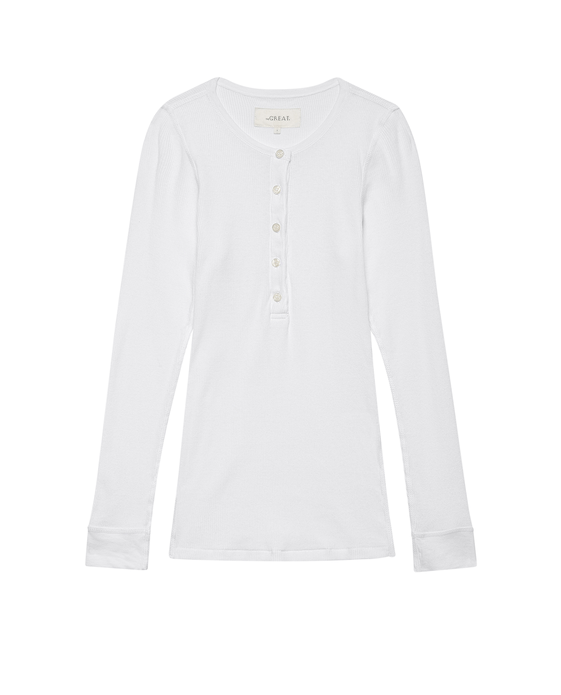 The Baby Rib Henley. -- True White