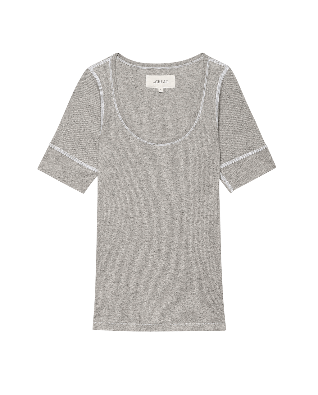 The Baby Rib Ballet Tee. -- Heather Grey