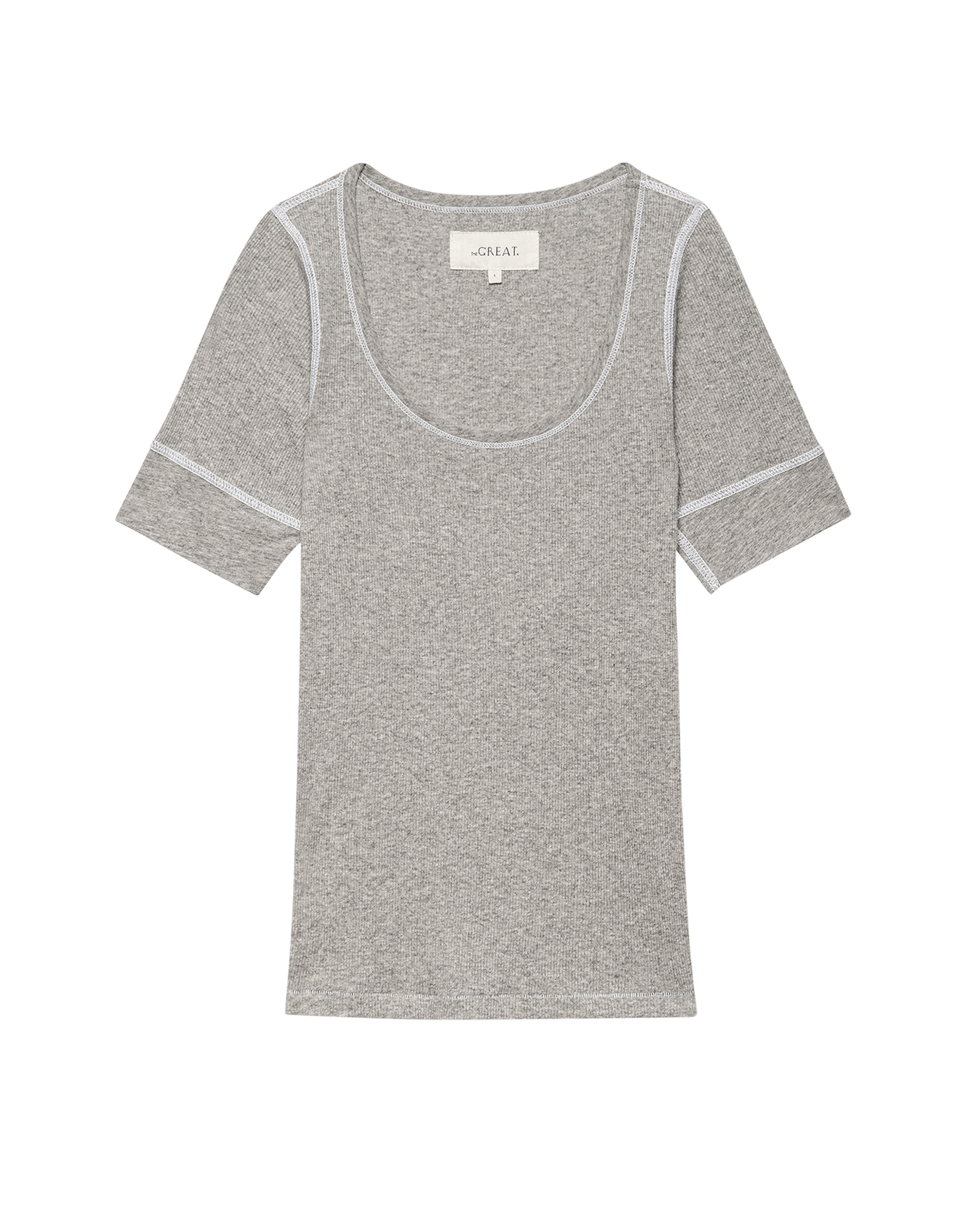 The Baby Rib Ballet Tee. -- Heather Grey