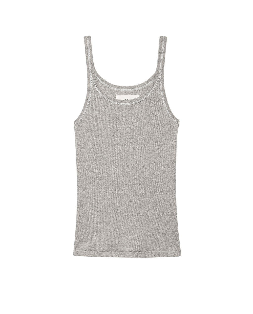 The Baby Rib Tank. -- Heather Grey
