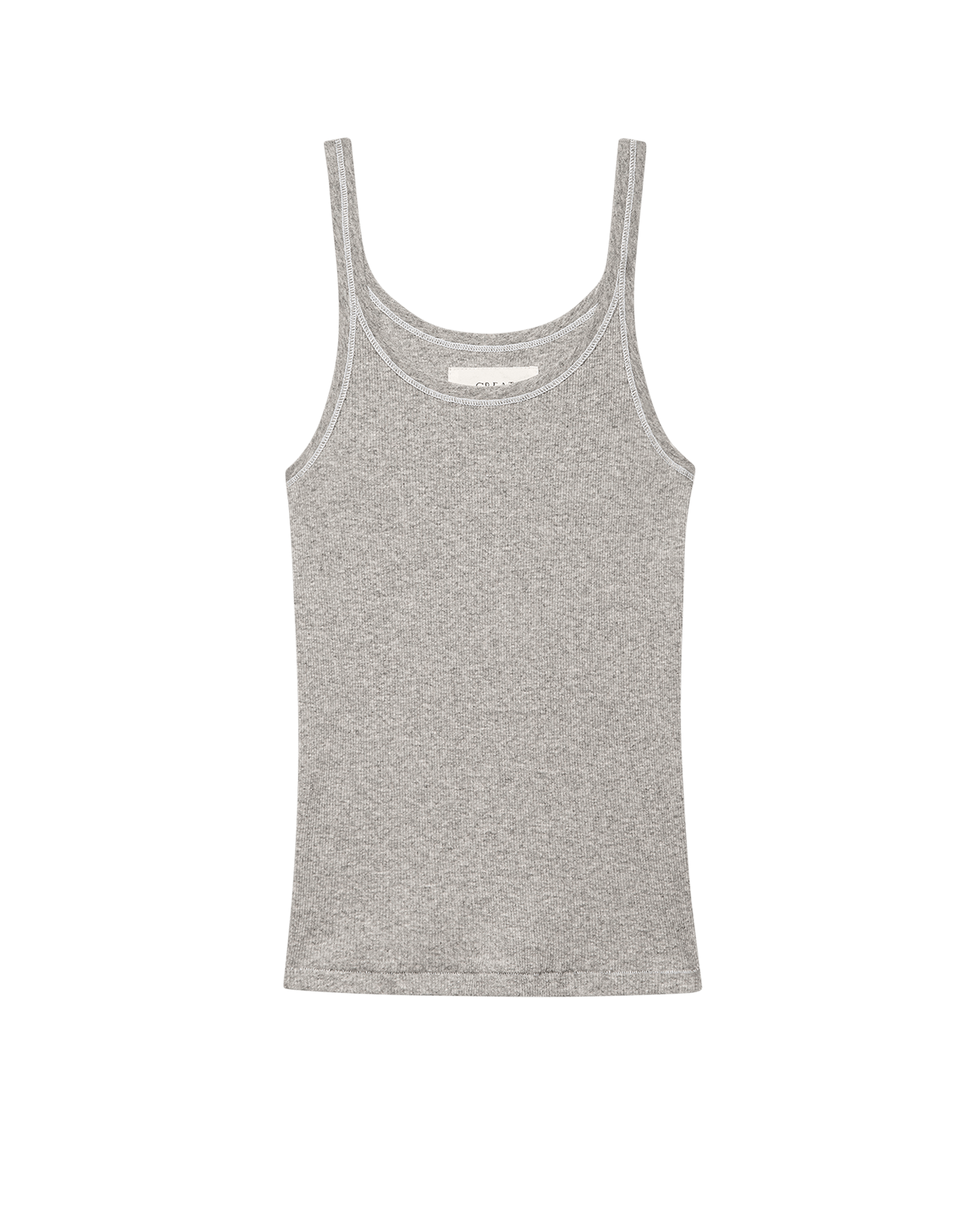 The Baby Rib Tank. -- Heather Grey