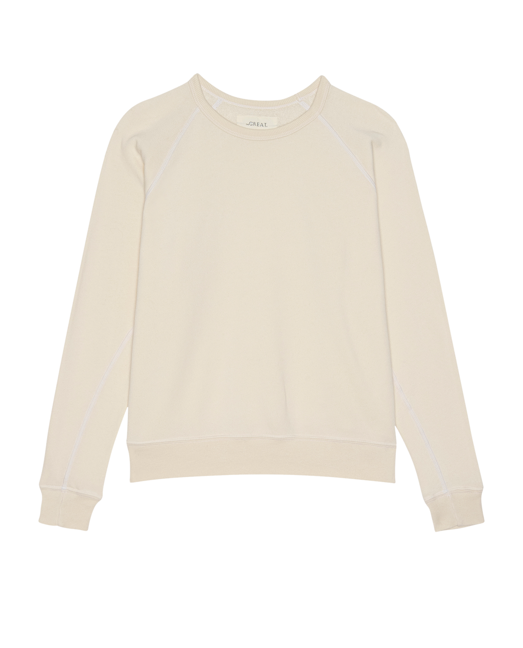 The Fleece Rookie Sweatshirt. Solid -- Washed White