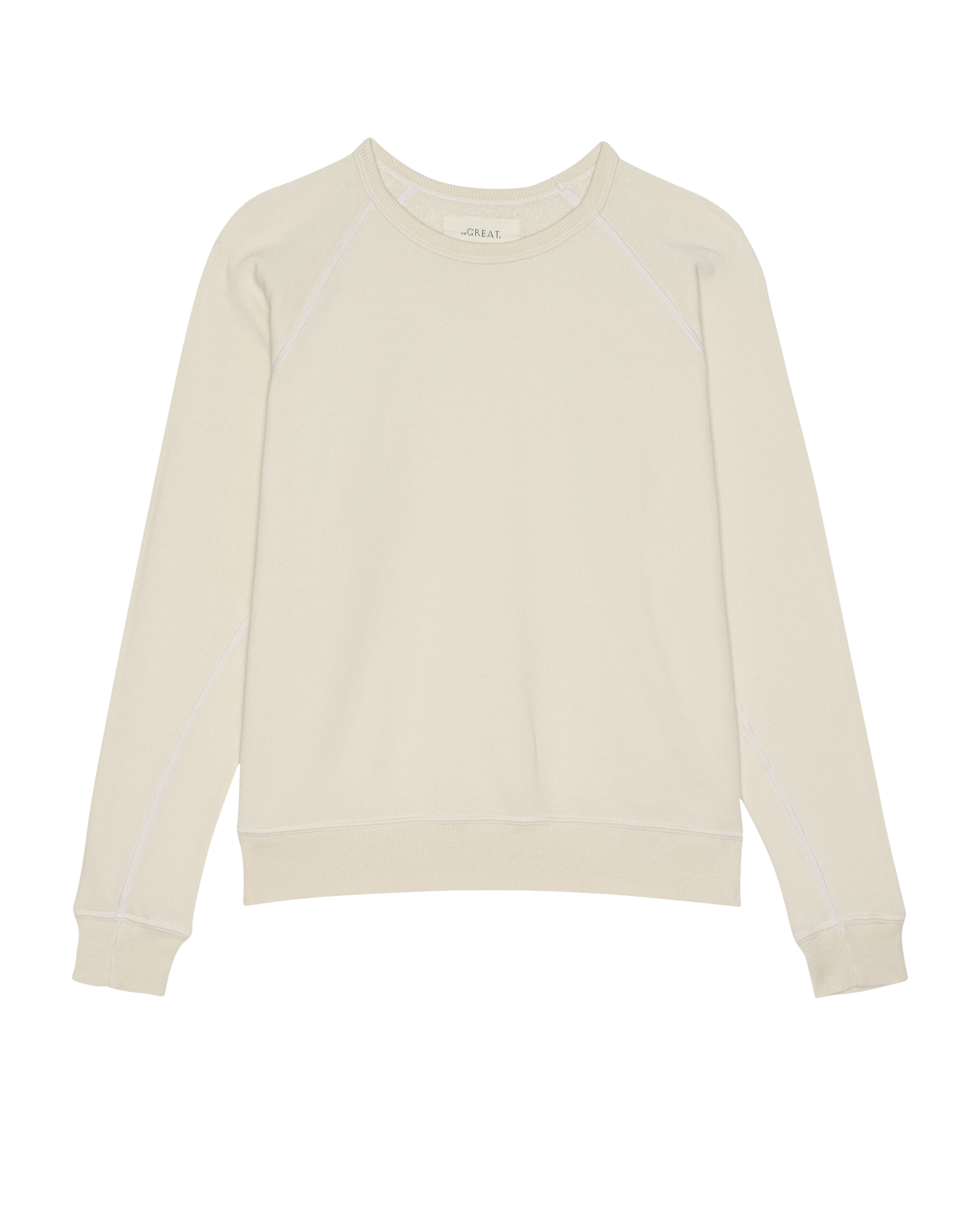 The Fleece Rookie Sweatshirt. Solid -- Washed White