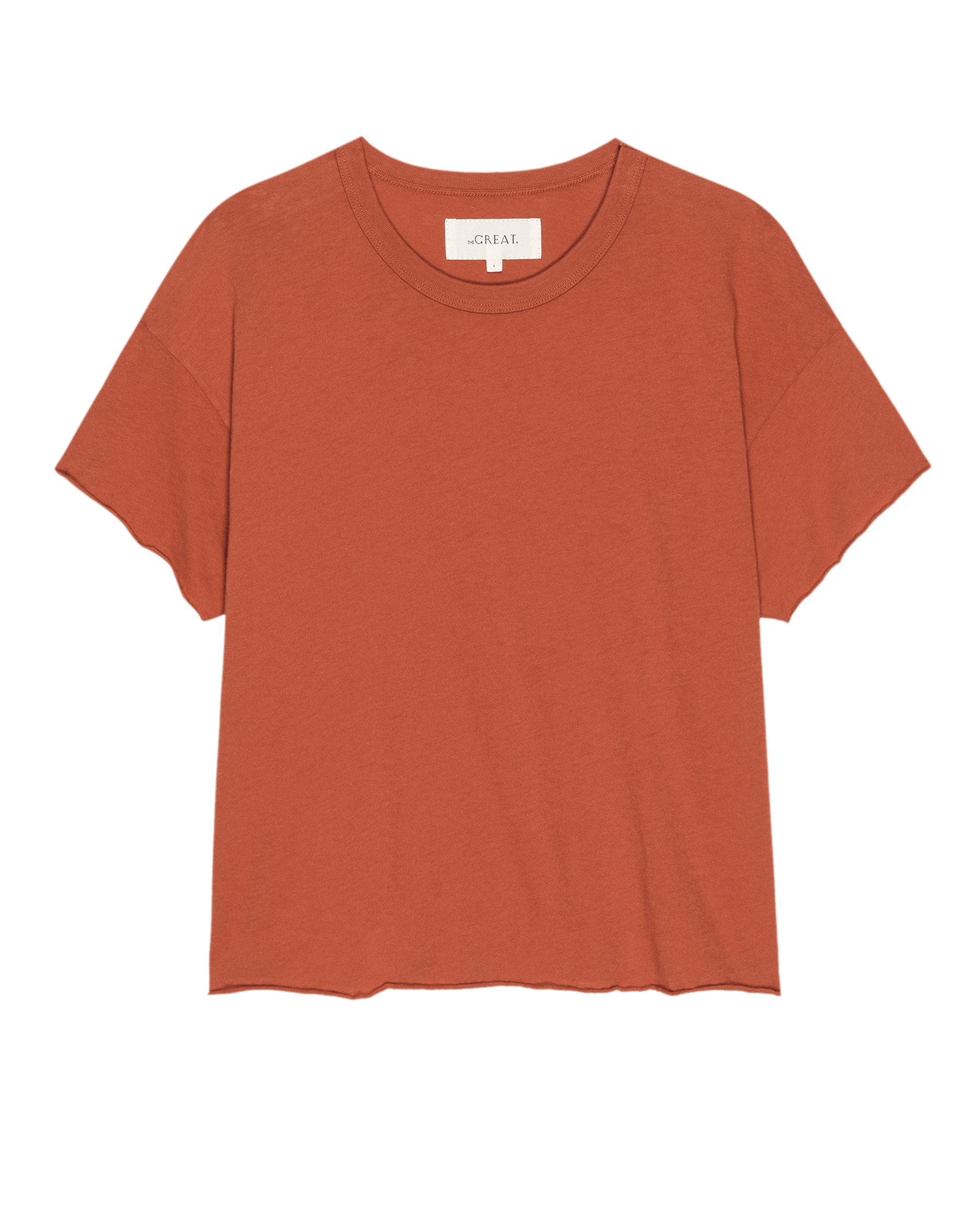 The Crop Tee. Solid -- Desert Clay
