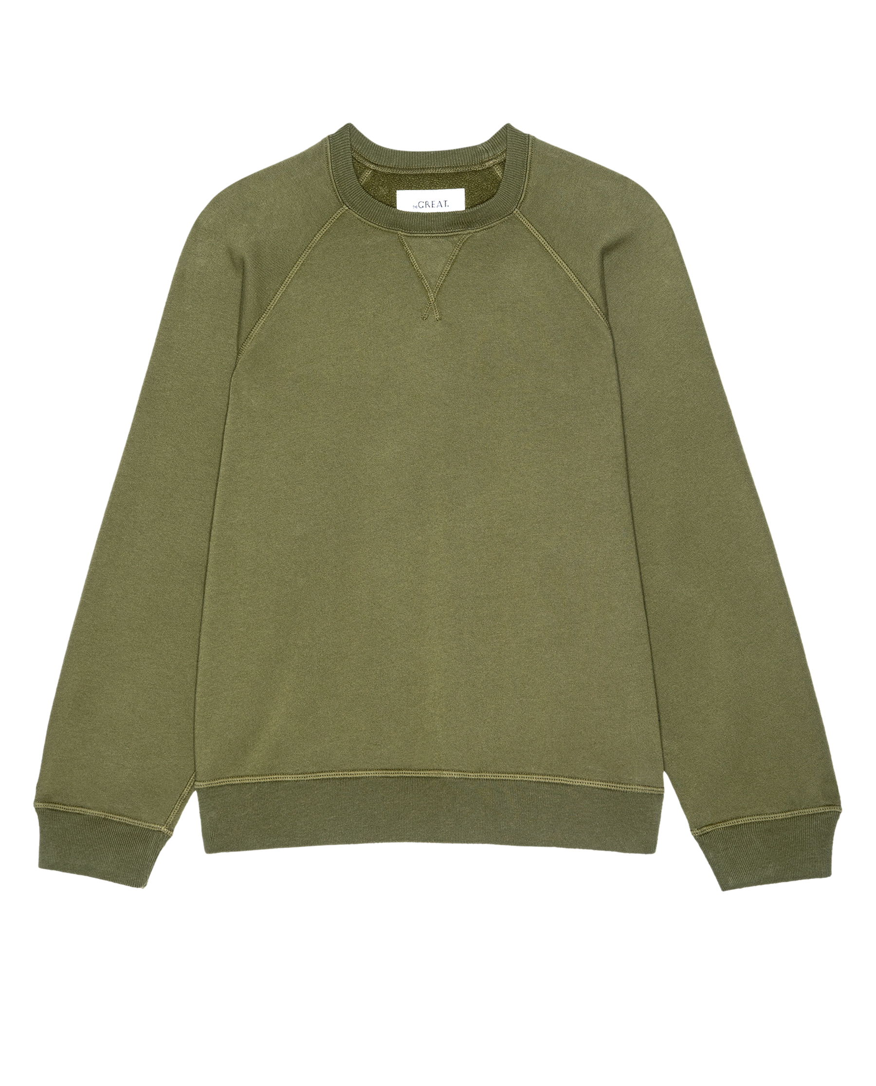 The Fleece Slouch Sweatshirt. Solid -- Army