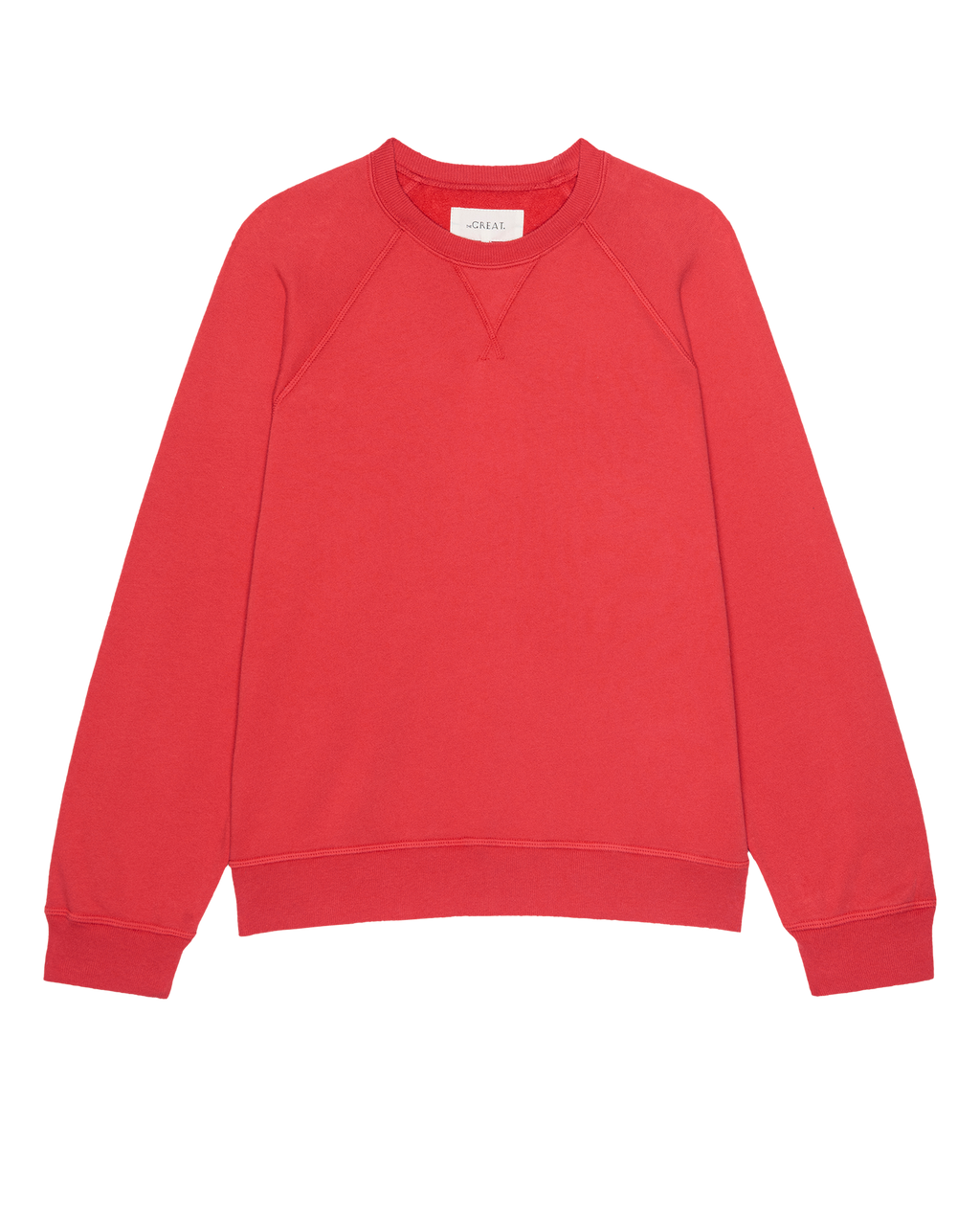 The Fleece Slouch Sweatshirt. Solid -- Bright Red