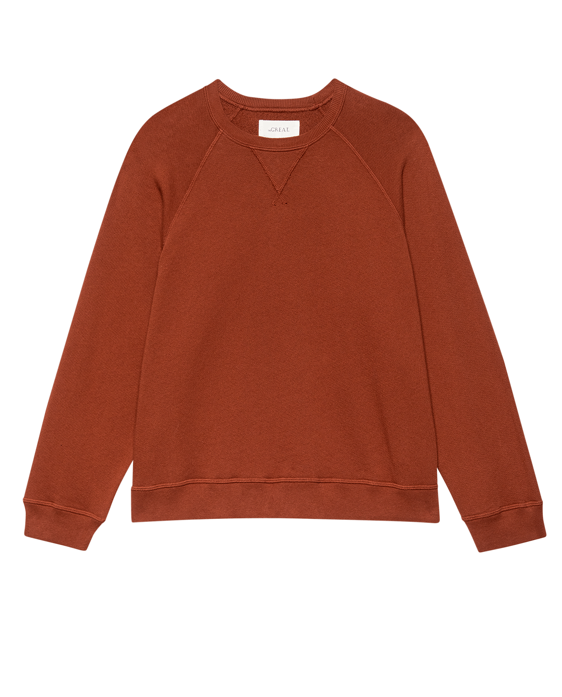 The Slouch Sweatshirt. Solid -- Brick