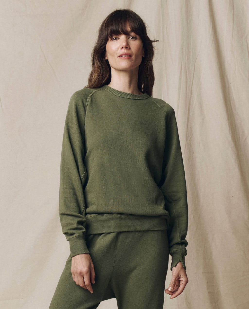 The College Sweatshirt. Solid -- Heritage Army