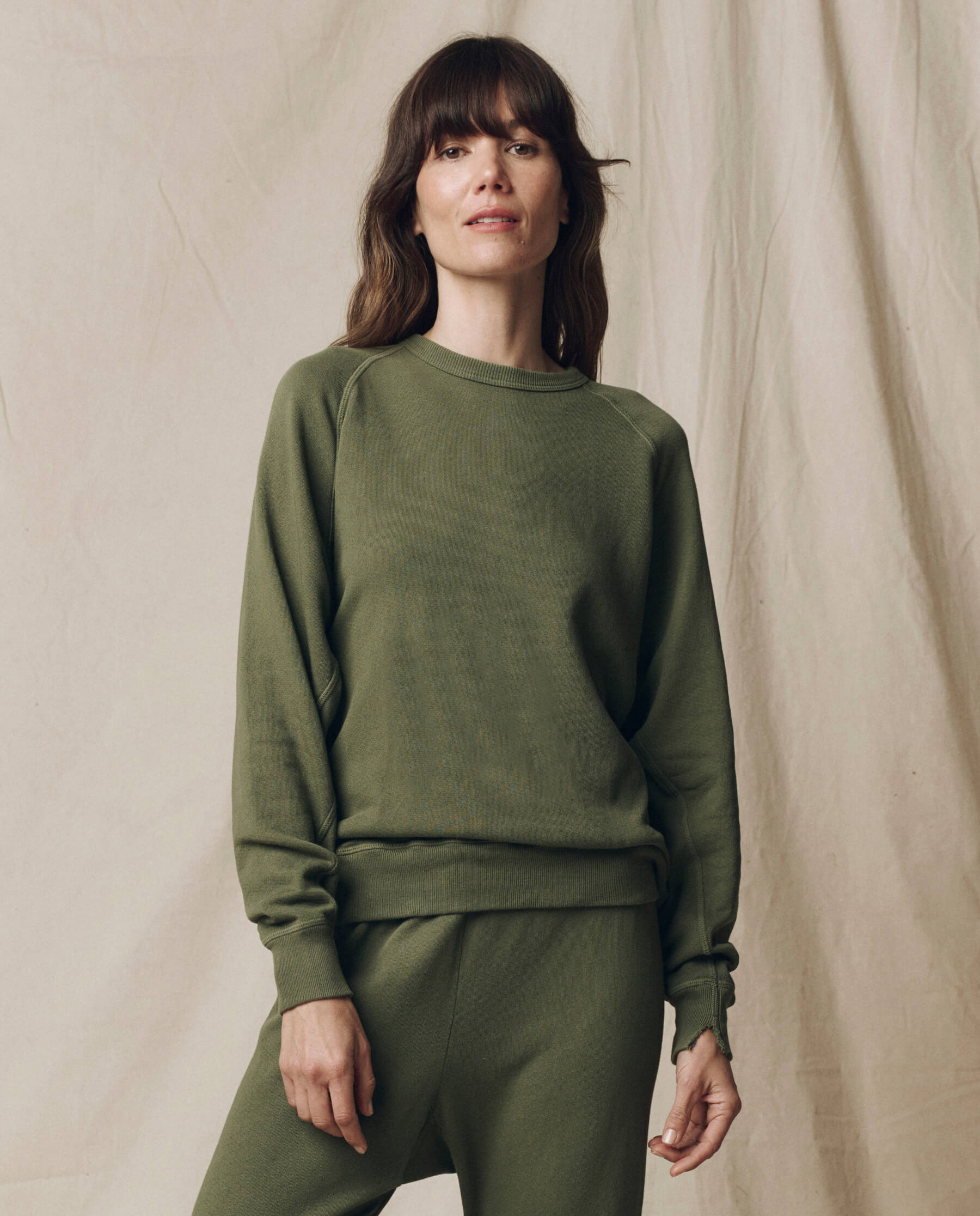 The College Sweatshirt. Solid -- Heritage Army