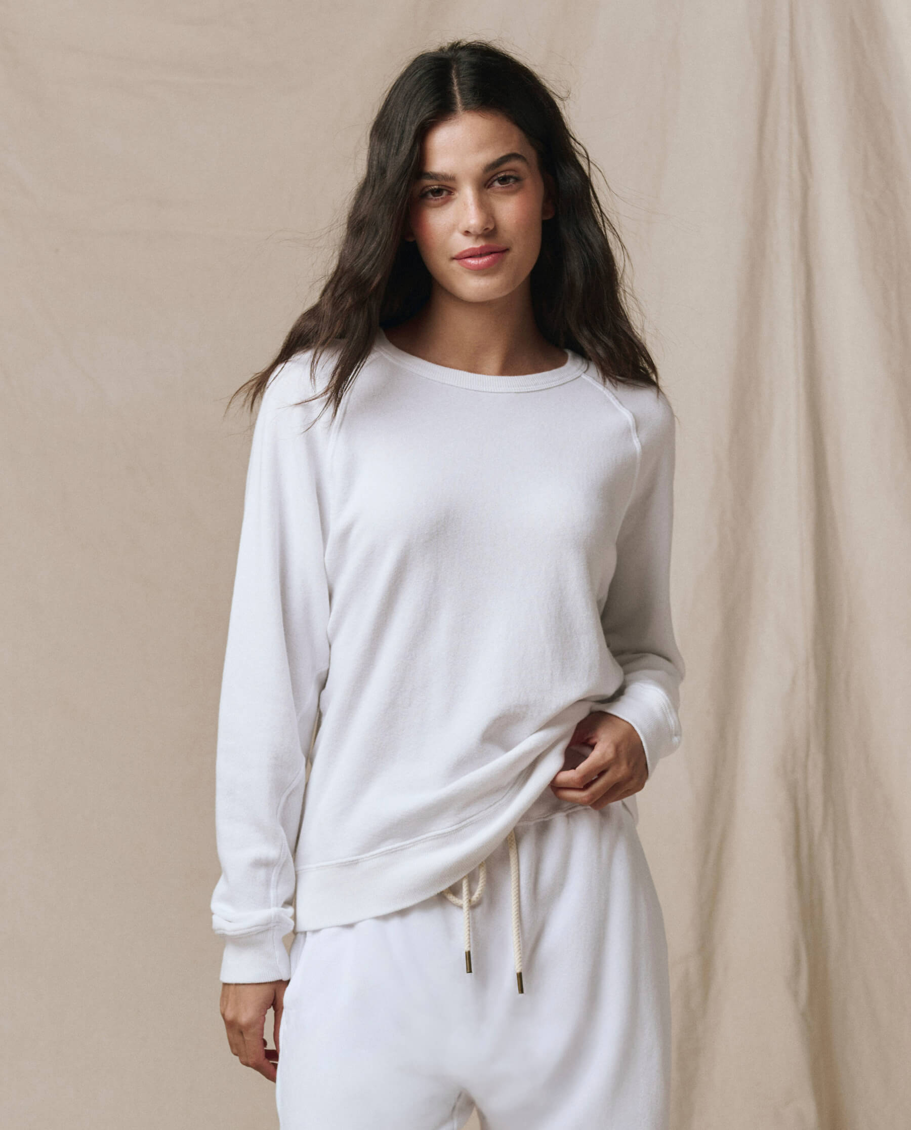 The Rookie Sweatshirt. Solid -- True White